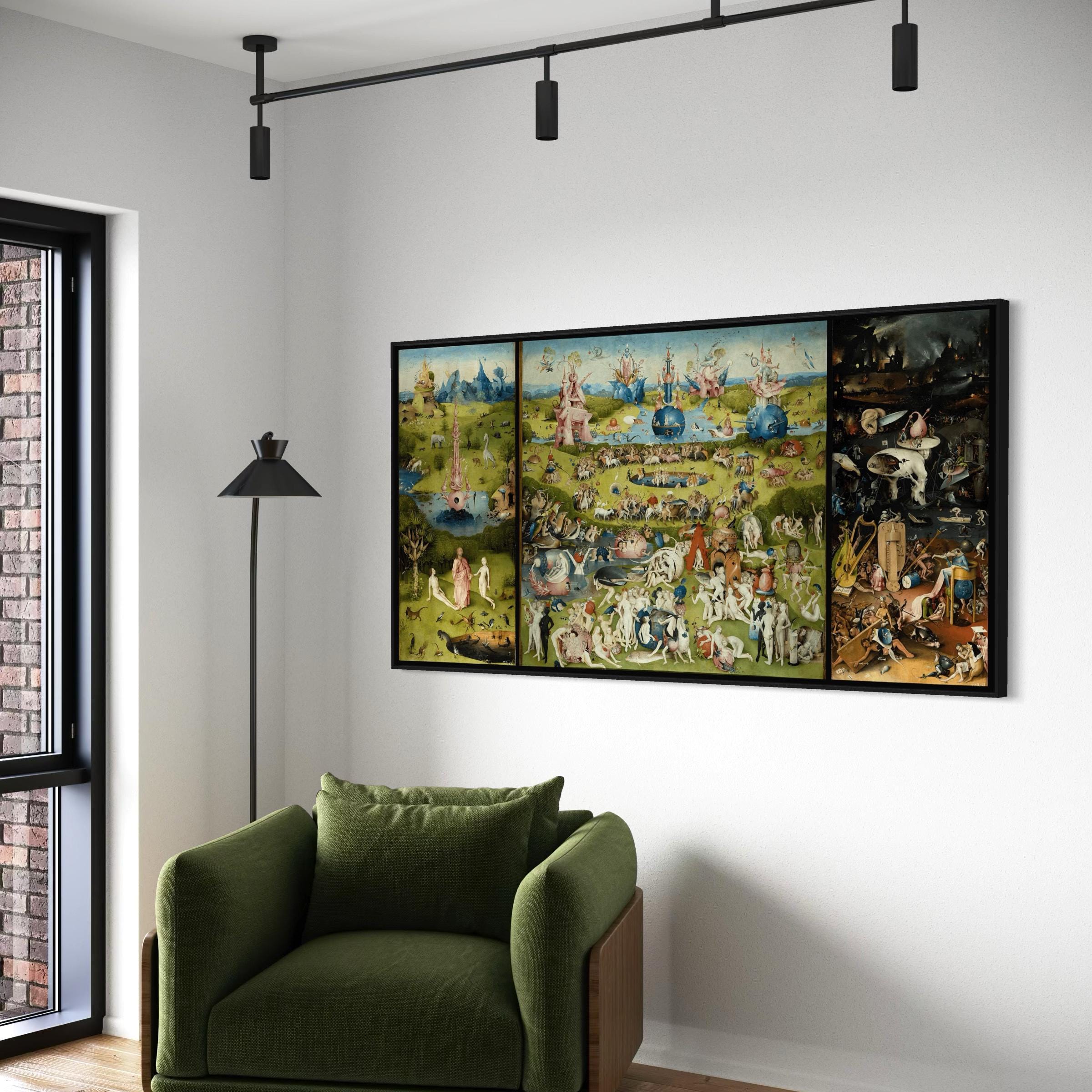 Hieronymus Bosch Garden of Earthly Delights Renaissance Surreal Canvas Art | Poster Print