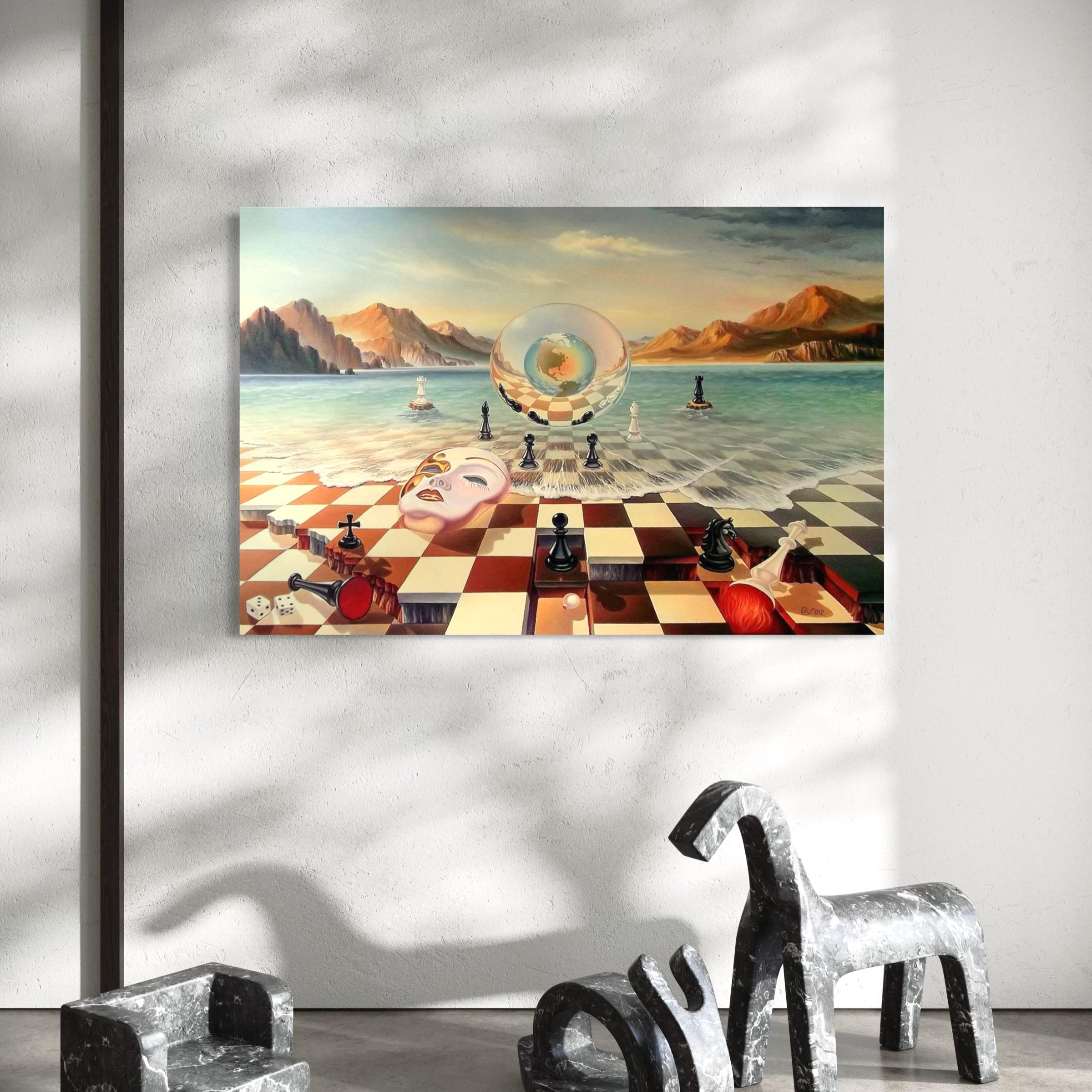 Salvador Dali Chess Poster Print | Surrealism Canvas Wall Art