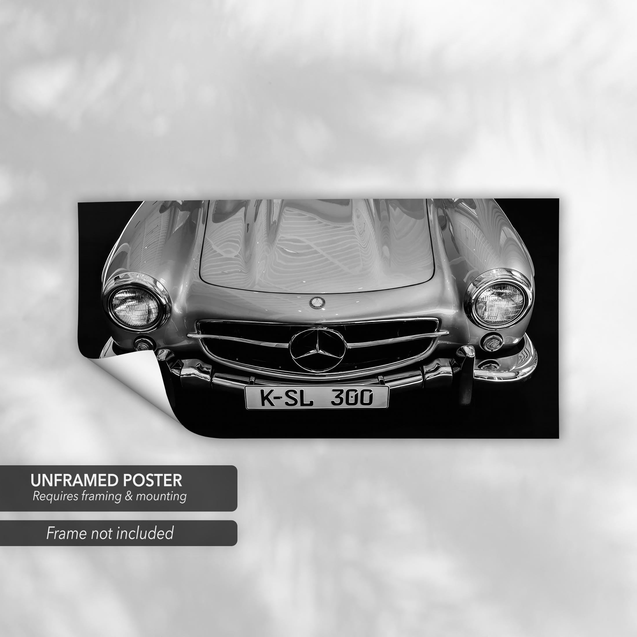 Mercedes-Benz SL 300 Classic Canvas Art | Poster Print