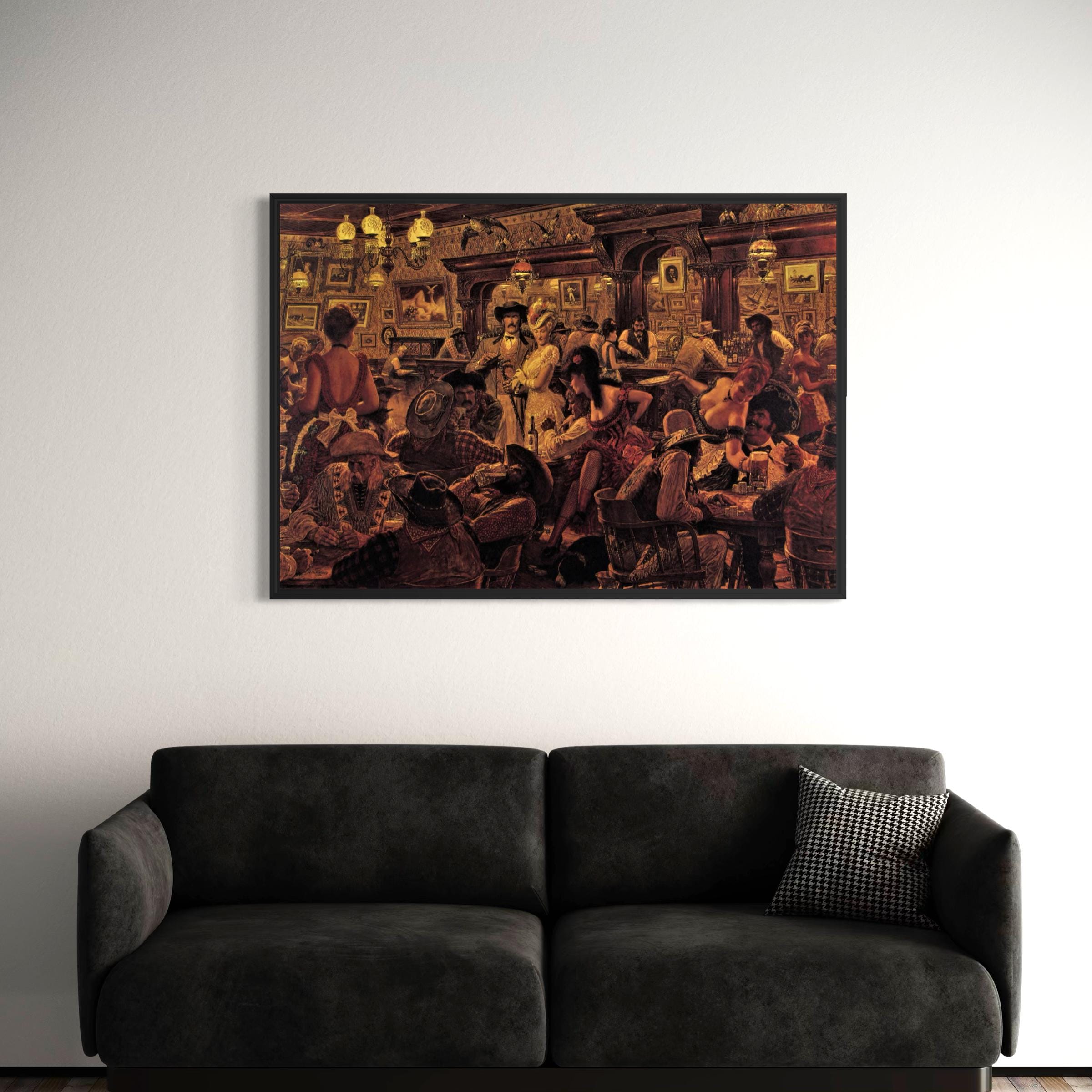 Winners & Losers Canvas Wall Art | Western Poster Print | Arnold Friberg American Cowboy