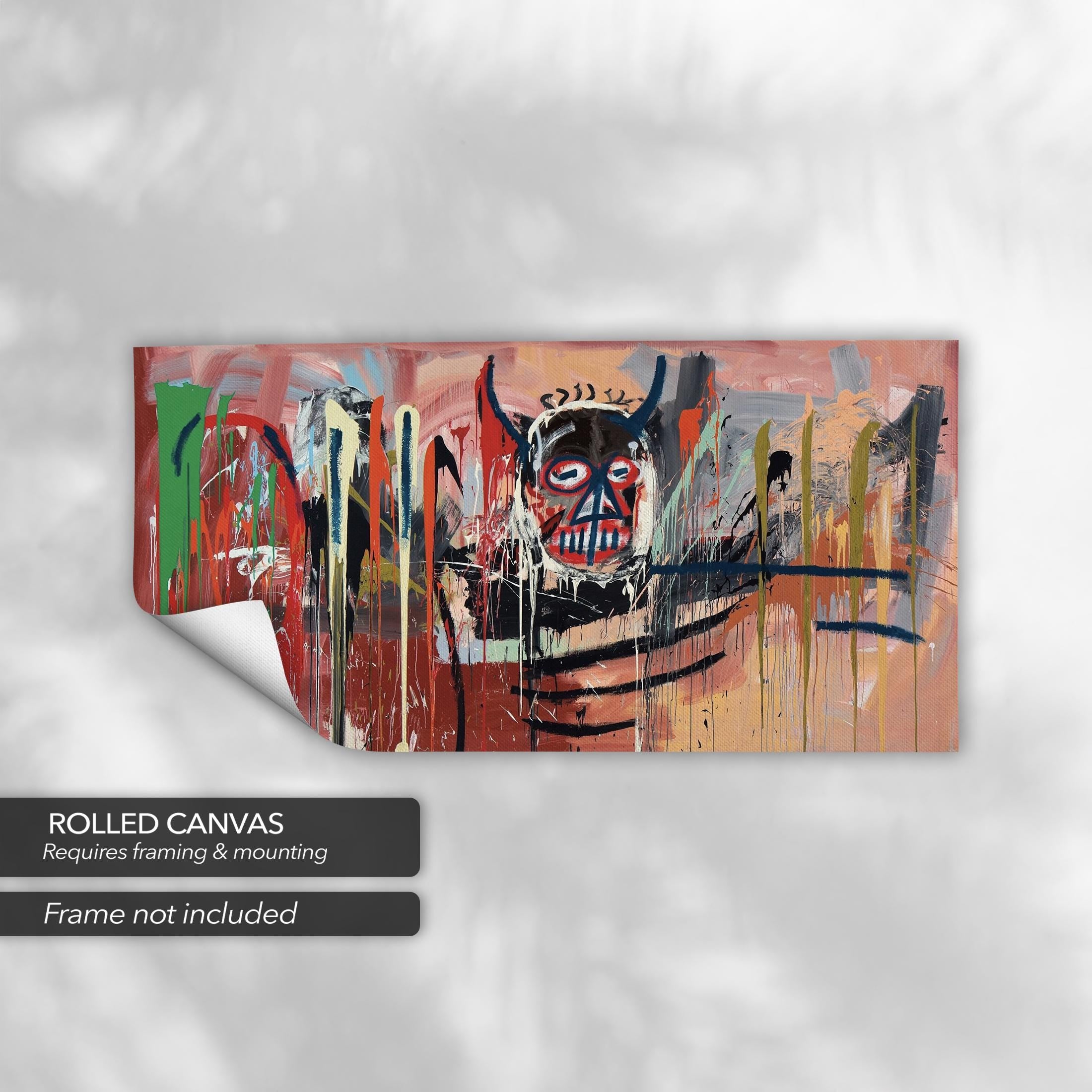 Jean-Michel Basquiat Untitled 1982 | Abstract Canvas Art | Poster Print