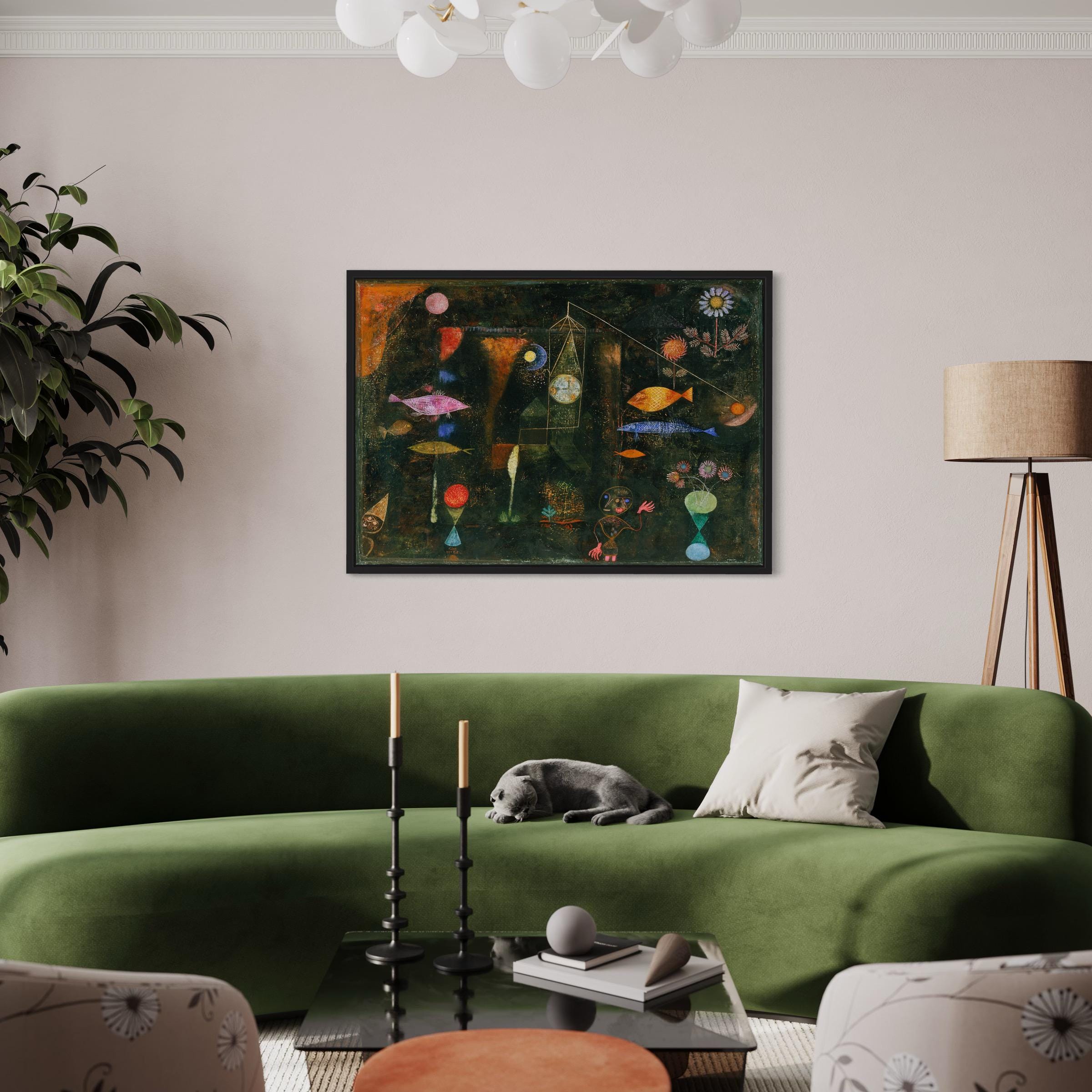 Fish Magic by Paul Klee | Surreal Abstract Canvas Art | Poster Print