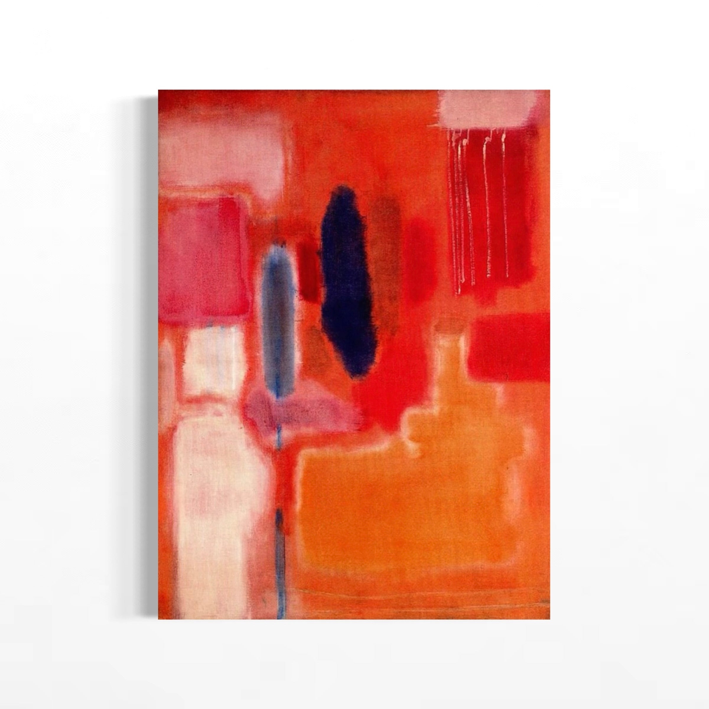 The image is an abstract painting with bold, vibrant colors and brushstrokes, creating a dynamic and energetic composition.