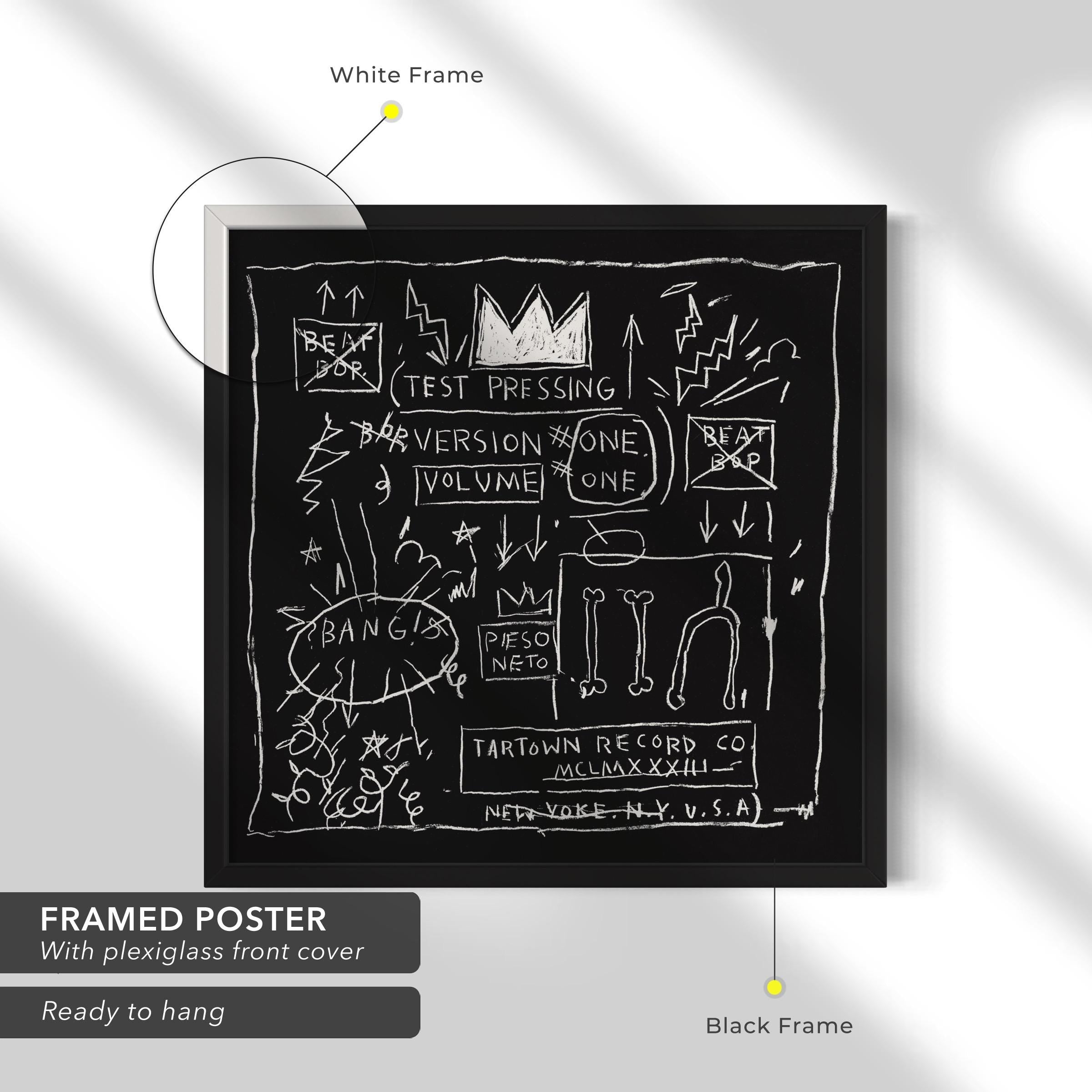 Jean-Michel Basquiat Beat Bop | Rammellzee K-Rob Cover Canvas Art | Poster Print
