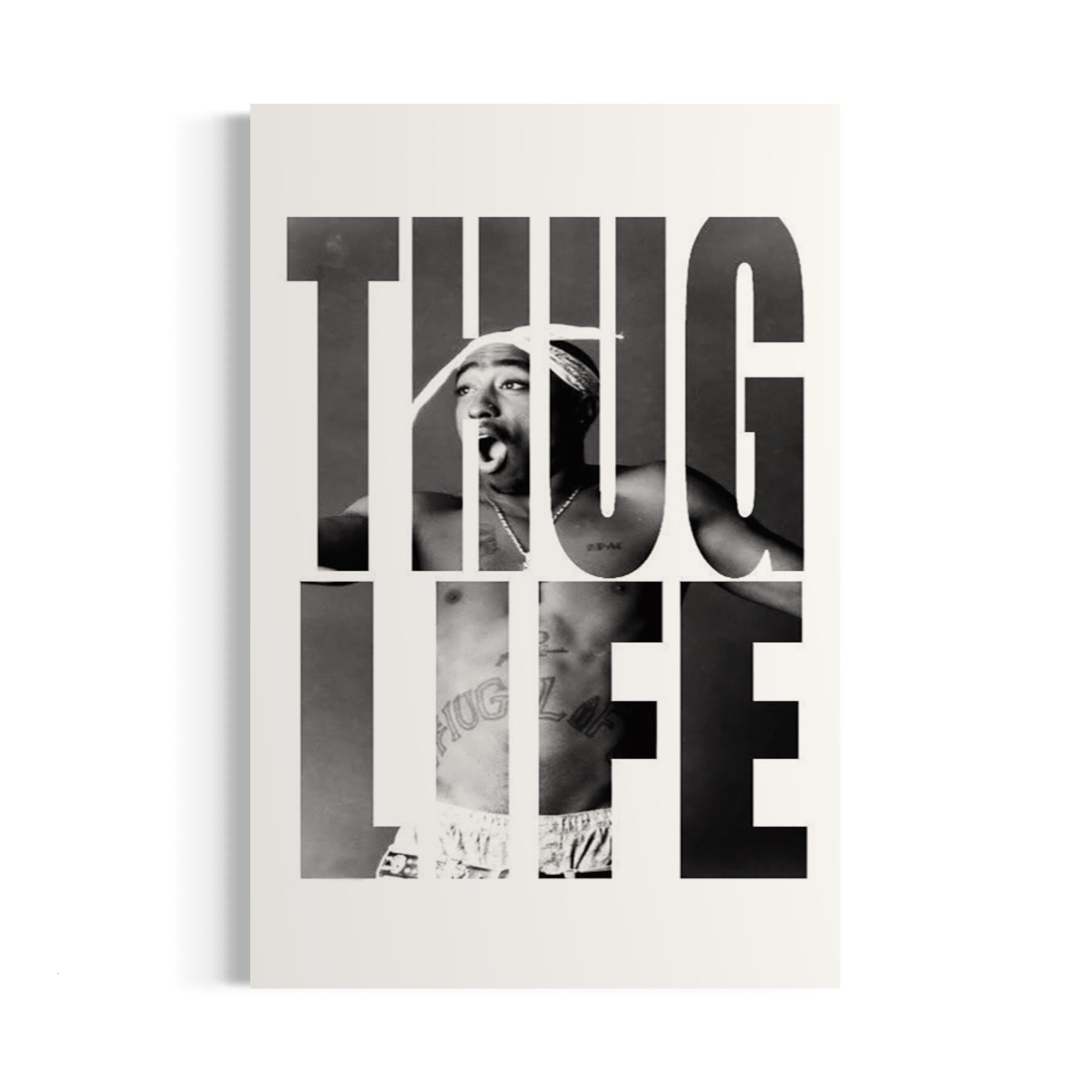 a poster with the words tug life printed on it