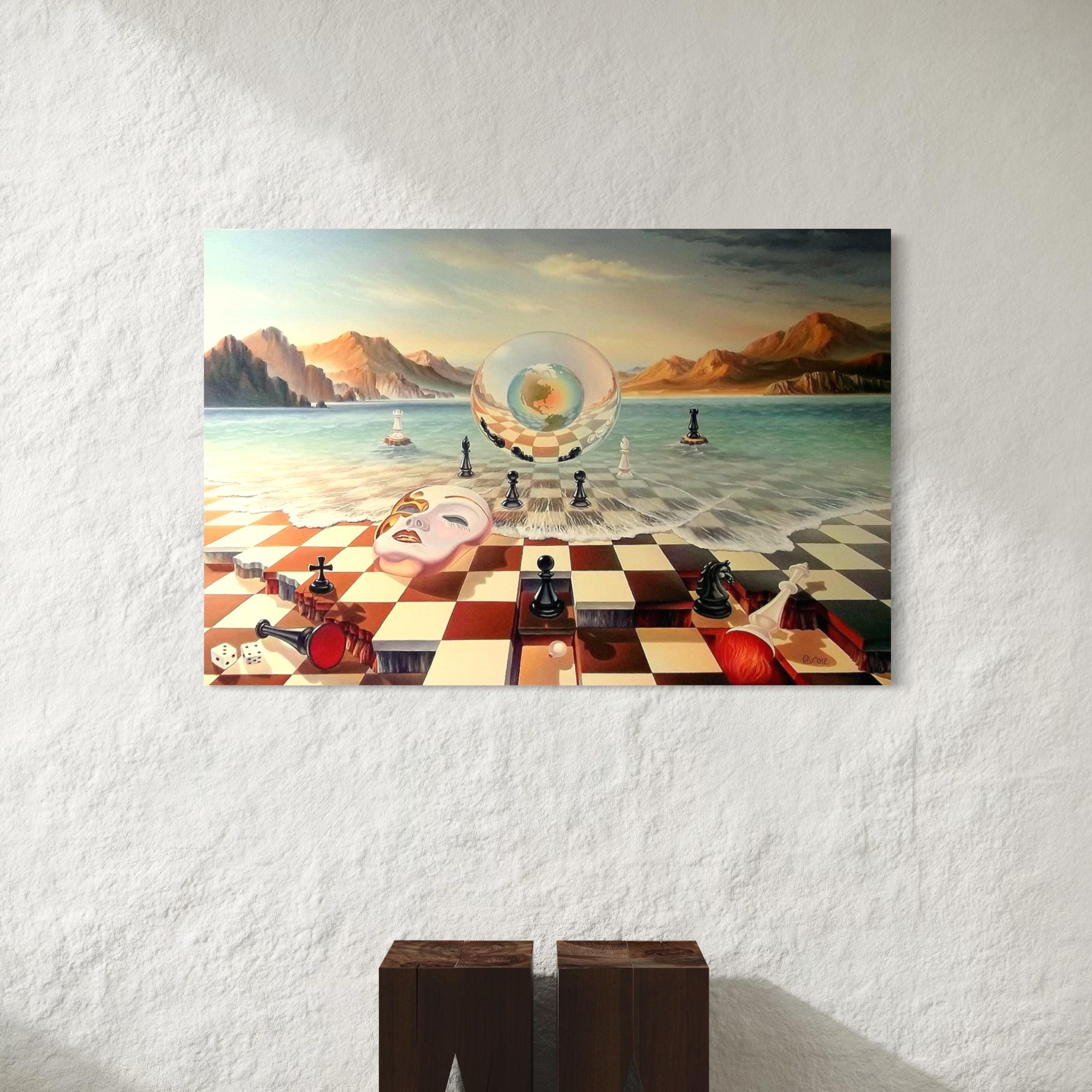 Salvador Dali Chess Poster Print | Surrealism Canvas Wall Art