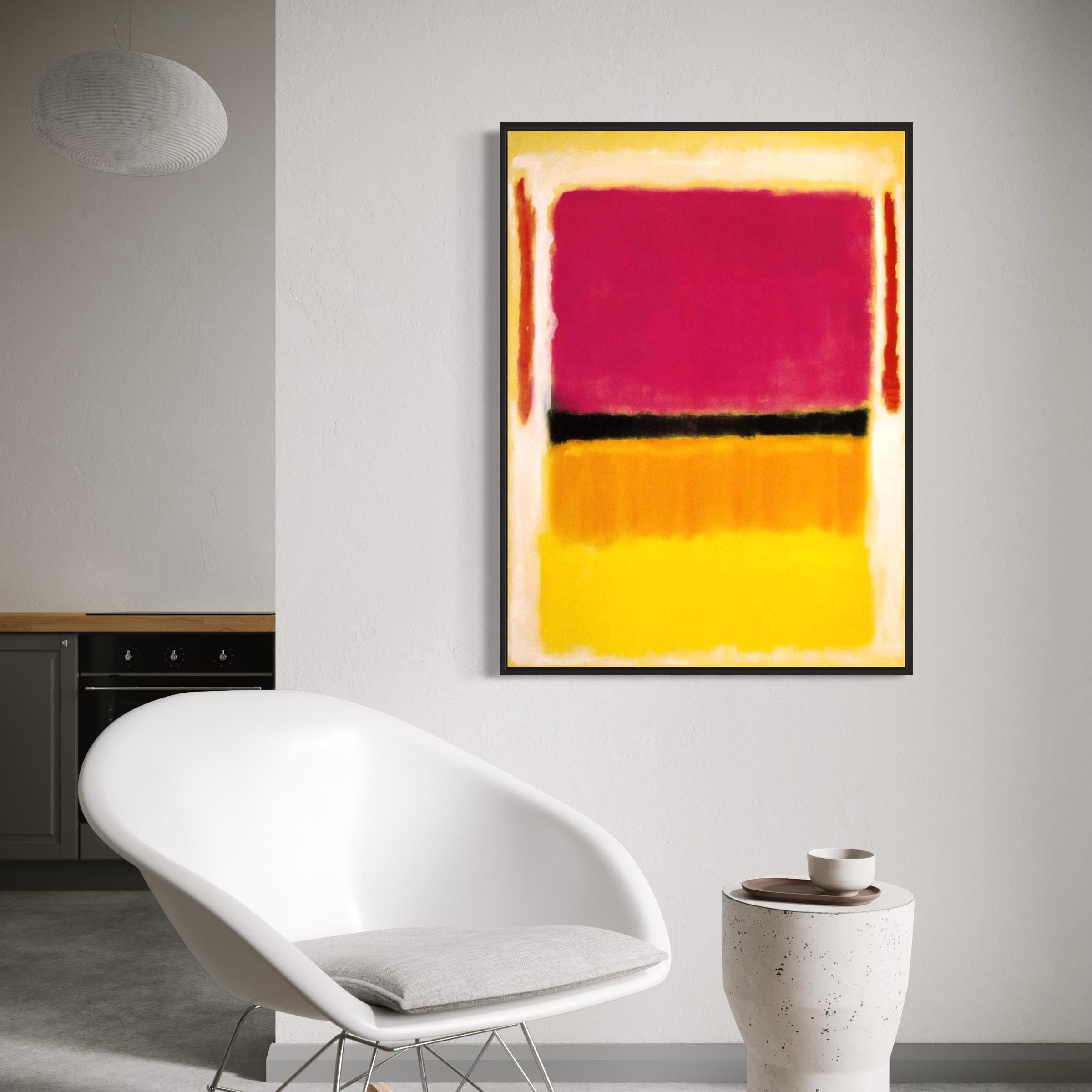 Mark Rothko Violet, Black, Orange, Yellow Abstract Canvas Wall Art | Poster Print
