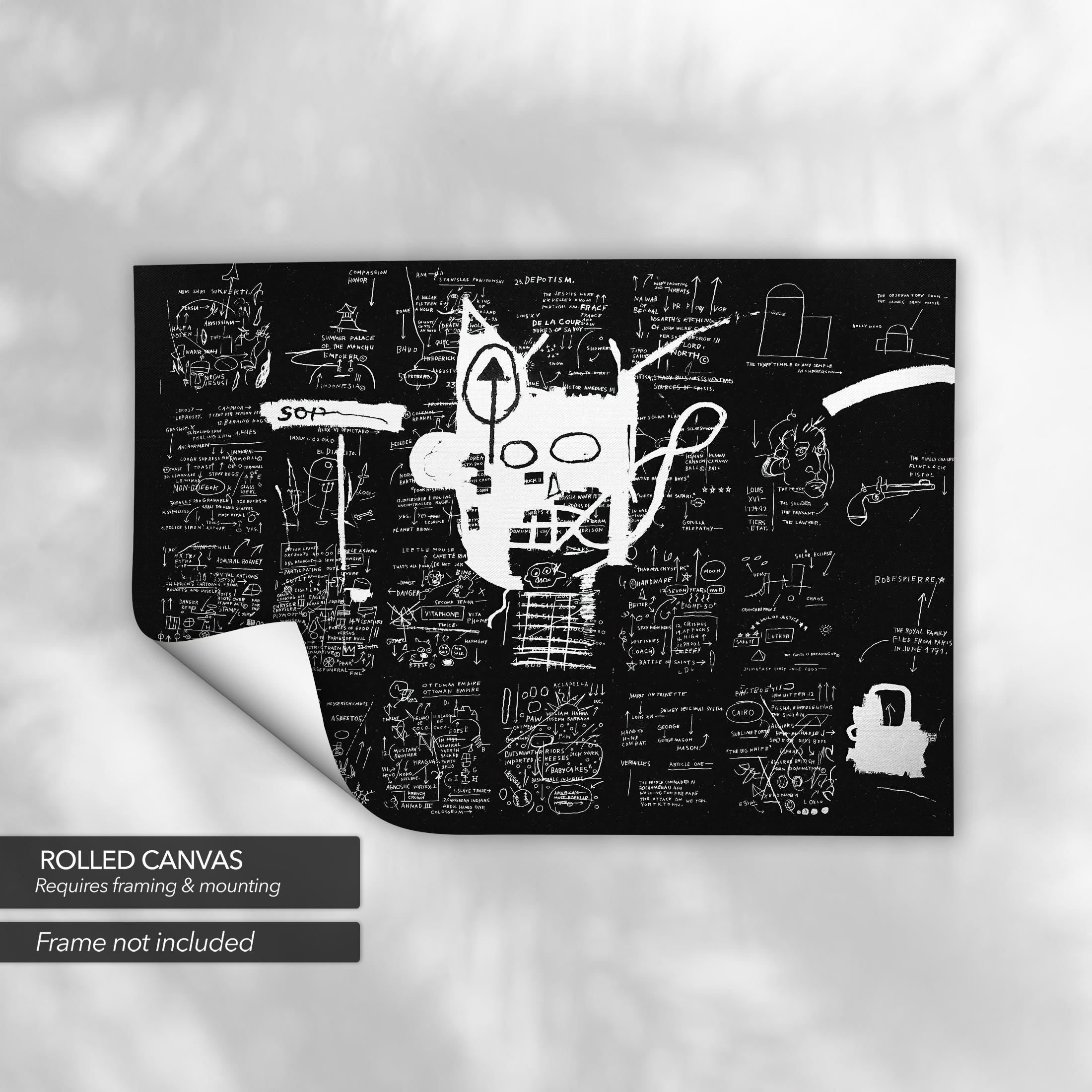 Untitled by Jean-Michel Basquiat | Iconic Signed Canvas Art | Poster Print