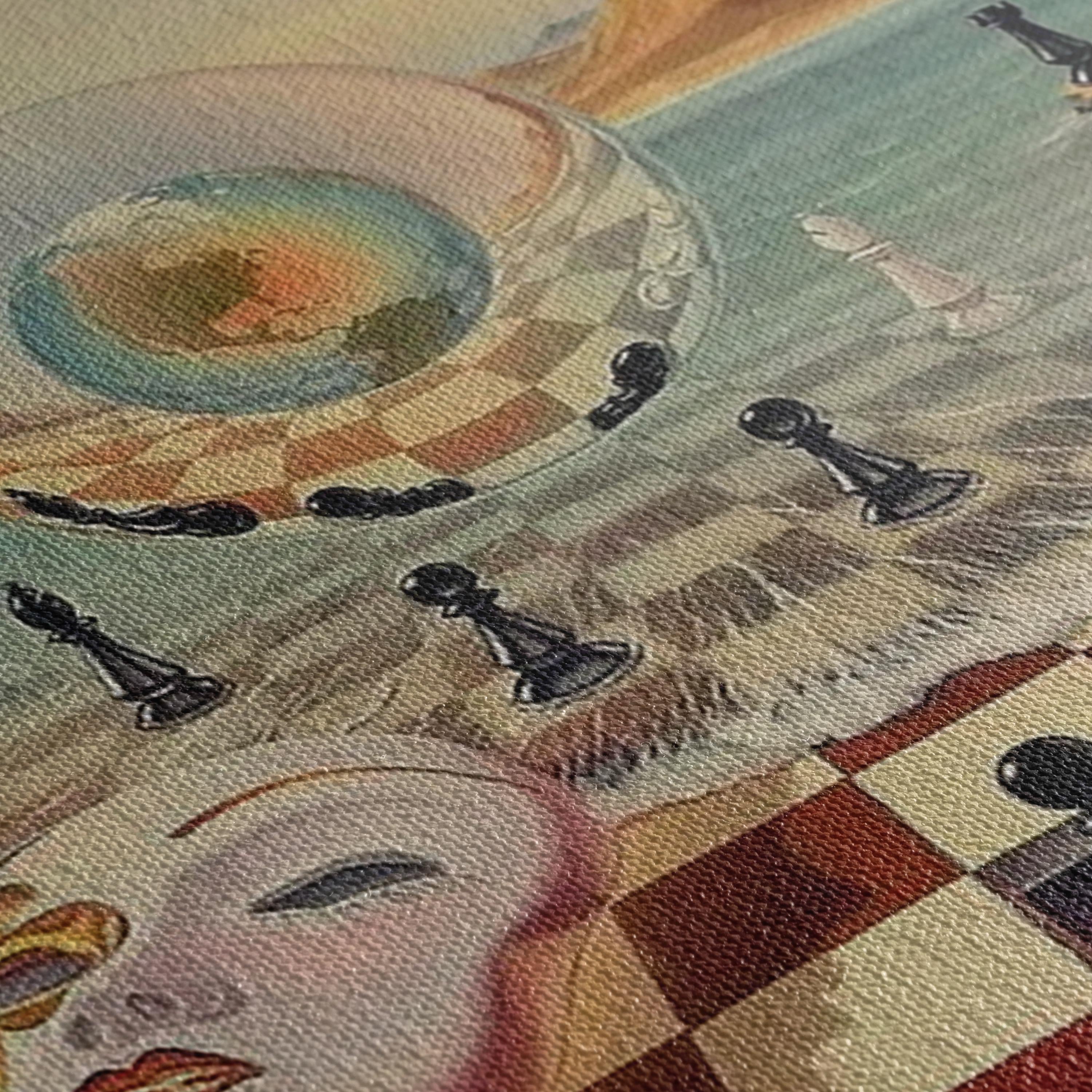 Salvador Dali Chess Poster Print | Surrealism Canvas Wall Art