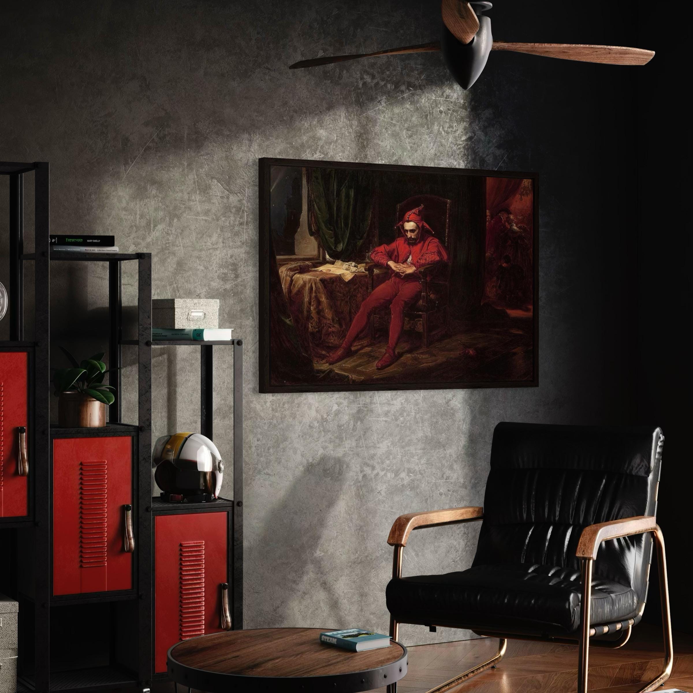 Sad Jester by Jan Matejko | Classic Clown | Vintage Old Master Canvas Art | Poster Print