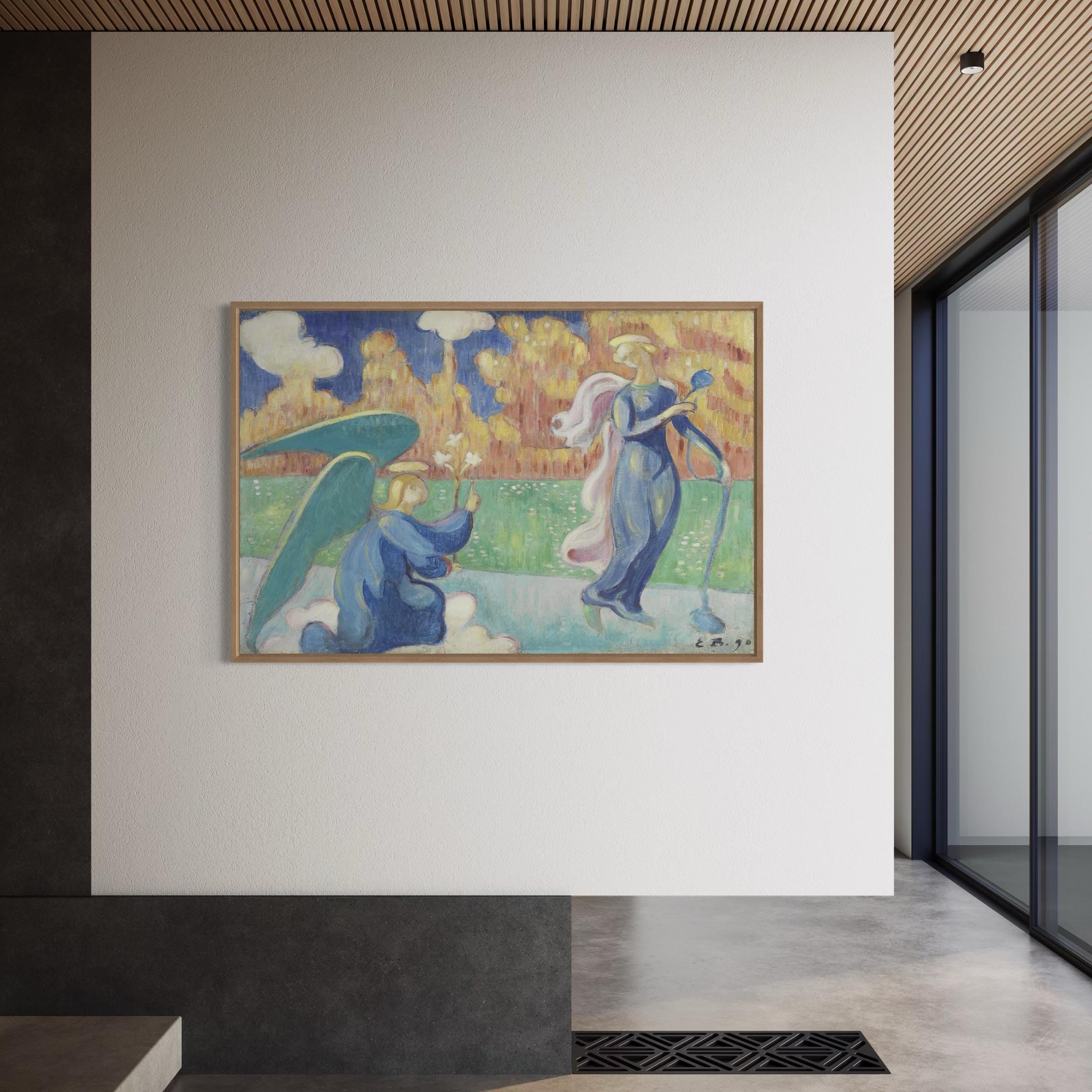 Emile Bernard L'annonciation 1890 Mid Century Canvas Art | Poster Print