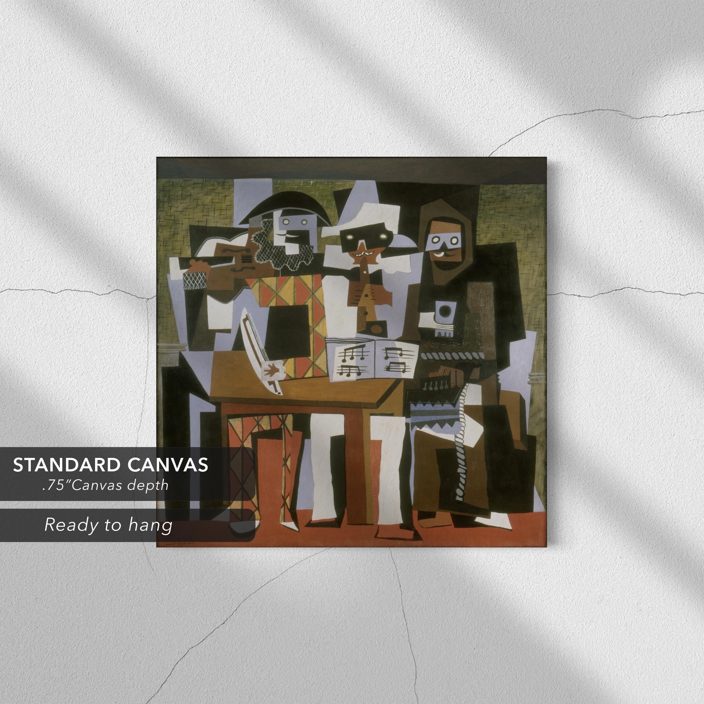Three Musicians by Pablo Picasso | Cubism Canvas Art | Poster Print