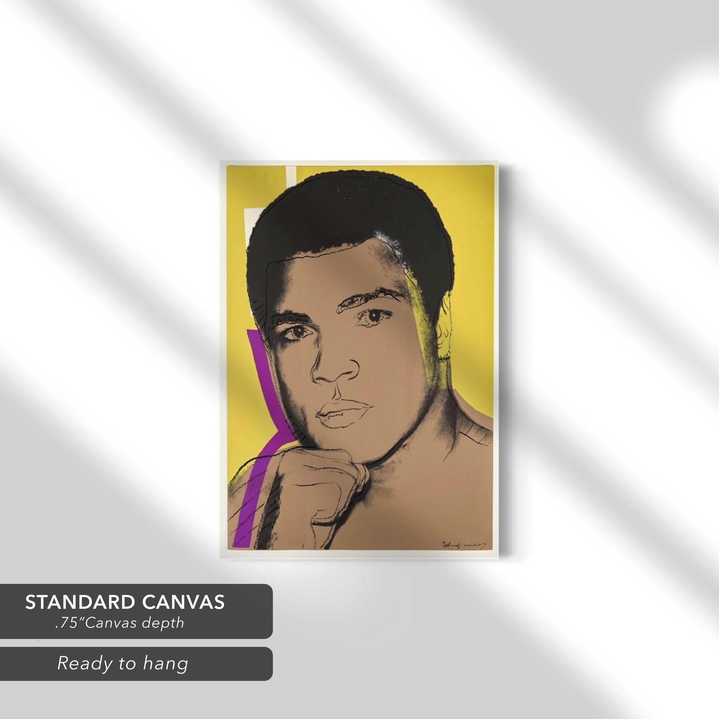 Andy Warhol Muhammad Ali, 1978 Set of 4 Pop Art Portraits Poster Prints | Canvas Wall Art