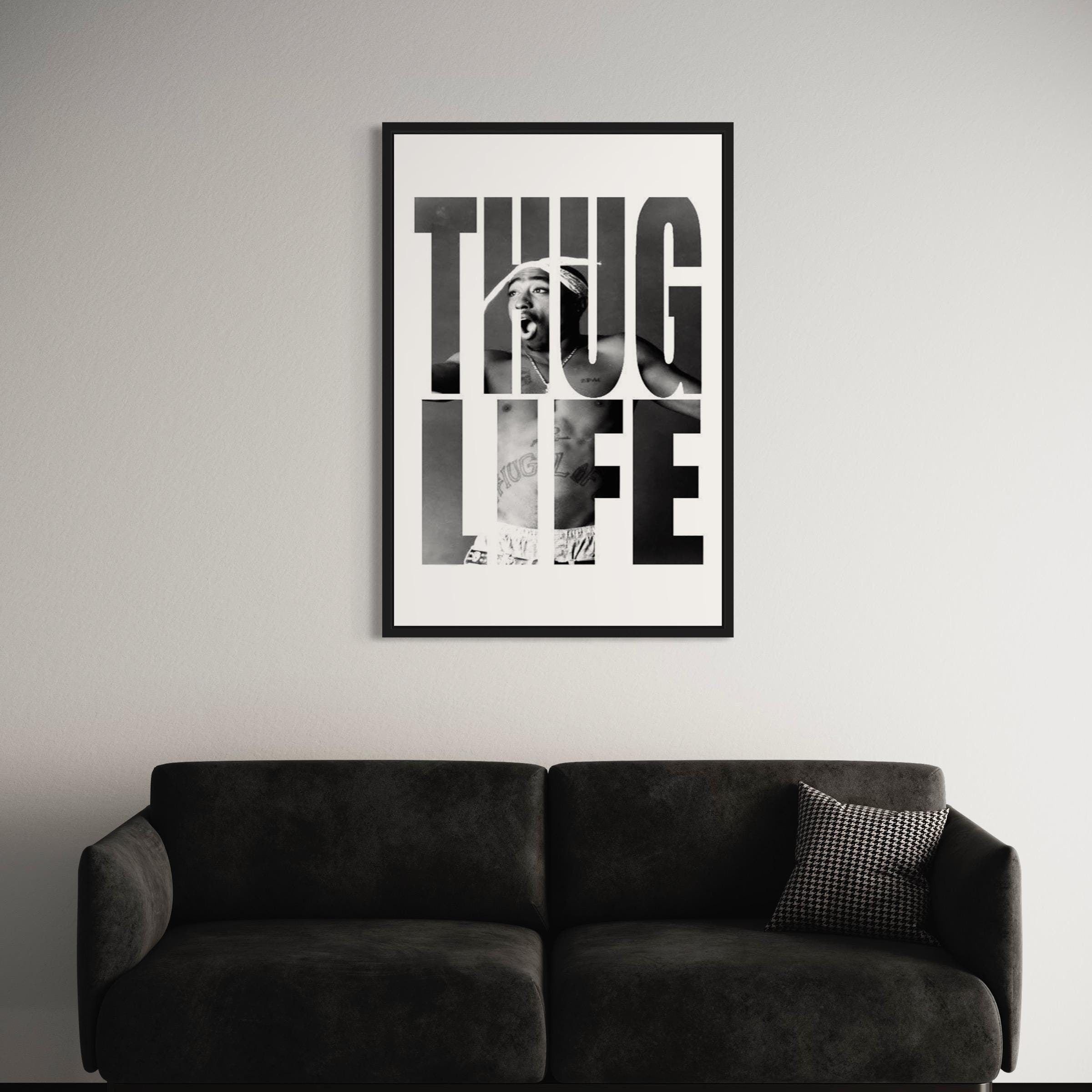 Tupac Shakur Thug Life Canvas Art | Poster Print