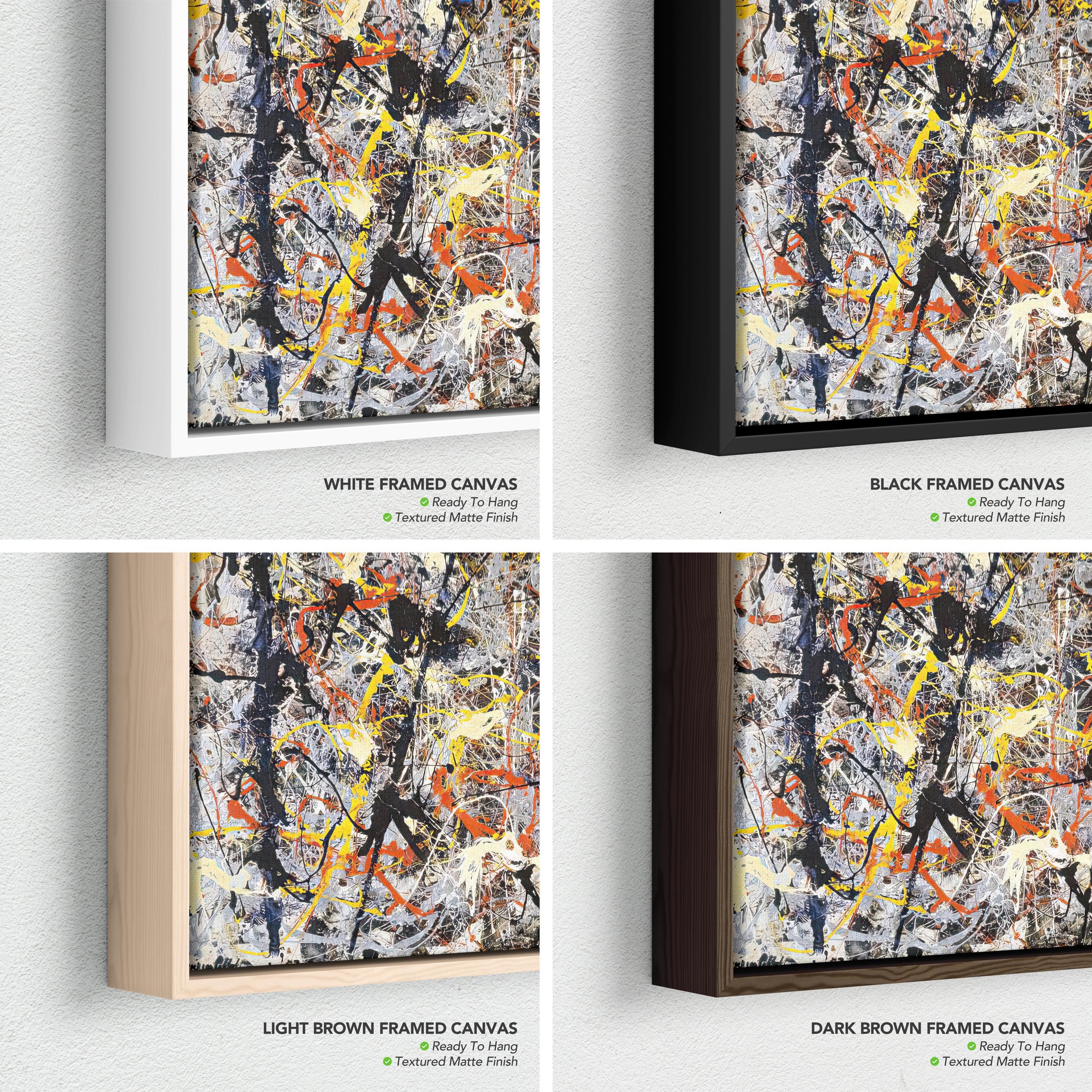 Blue Poles by Jackson Pollock Canvas Art | Poster Print | Number 11 Modern Art Decor