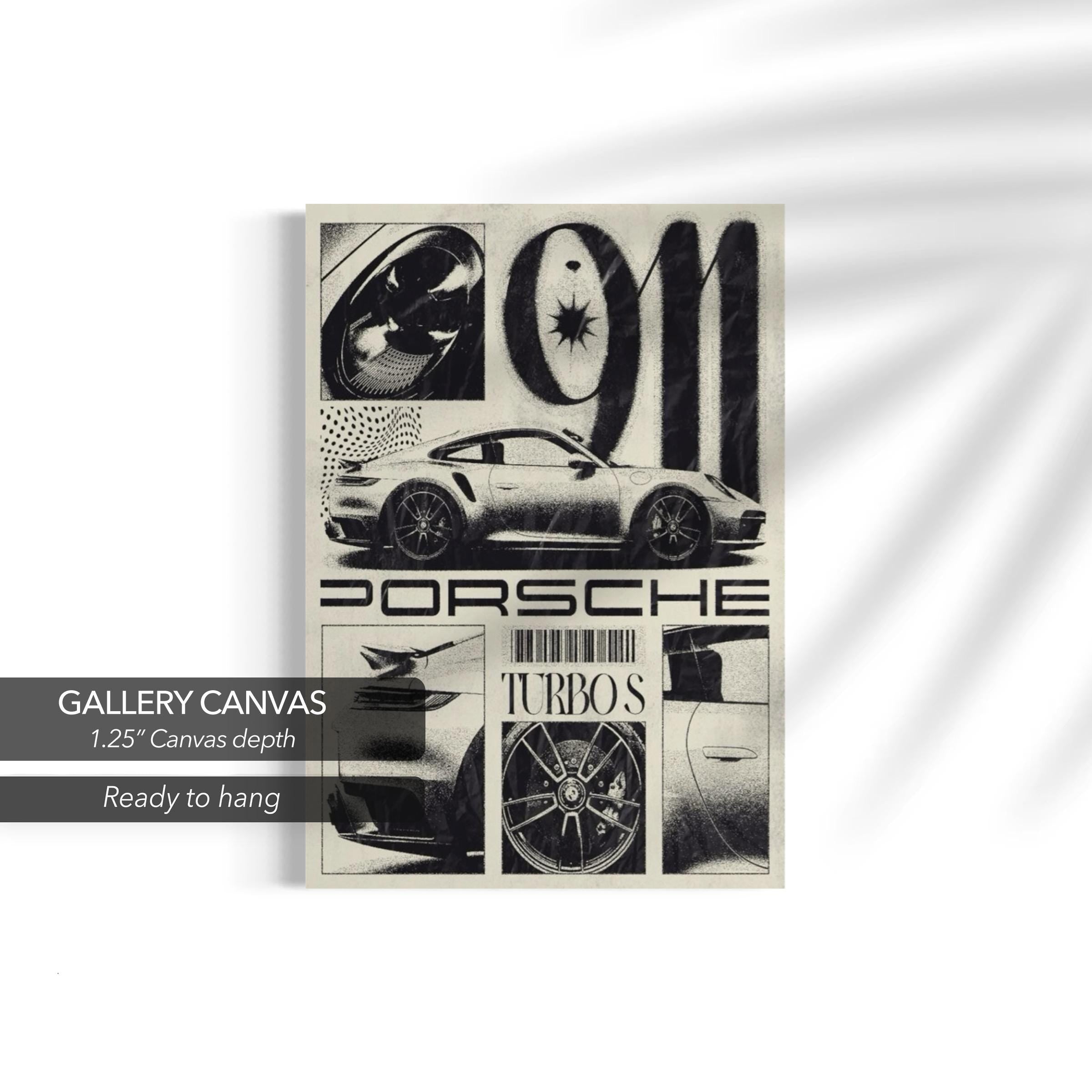 Porsche 911 Turbo S Sports Car | Automotive Photo Canvas Art | Poster Print
