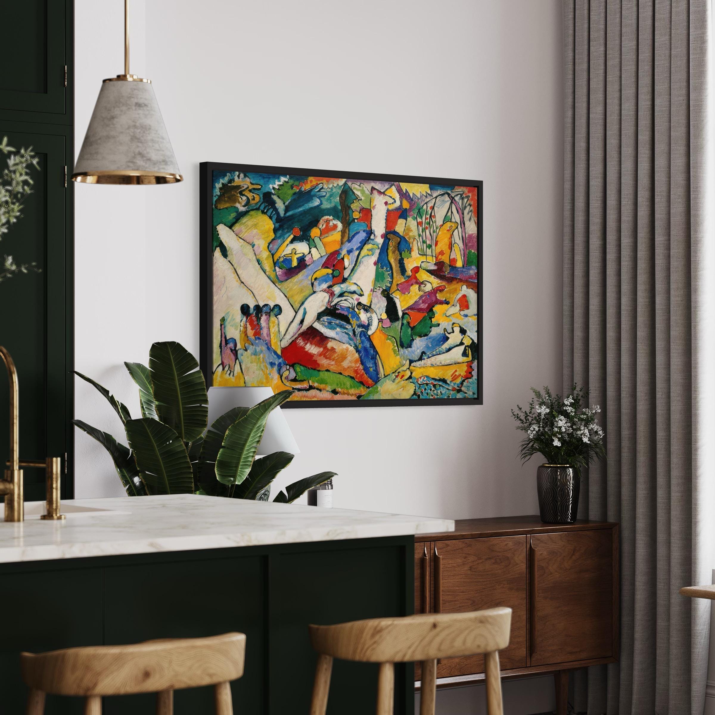 Wassily Kandinsky "Sketch for Composition II" Canvas Art | Poster Print