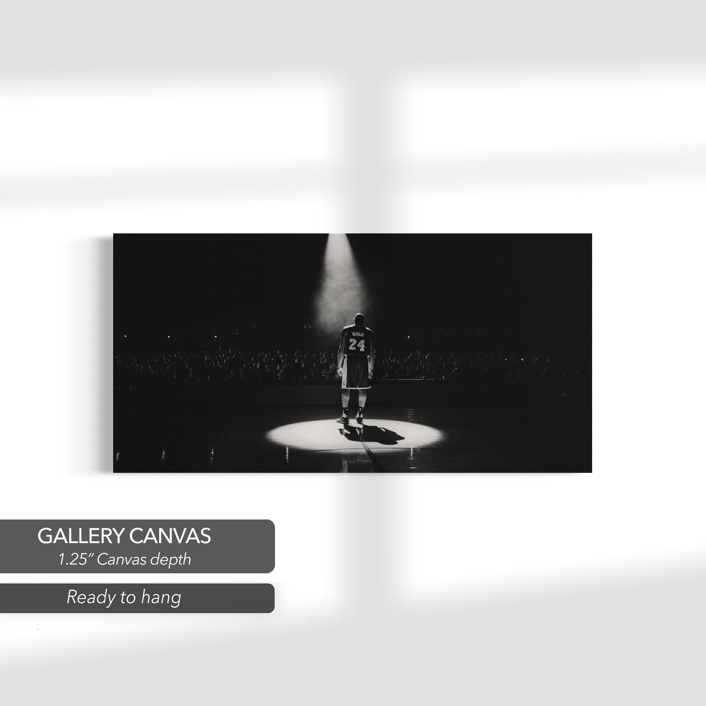 Kobe Bryant Tribute Iconic Spotlight Moment | Basketball Canvas Art | Poster Print