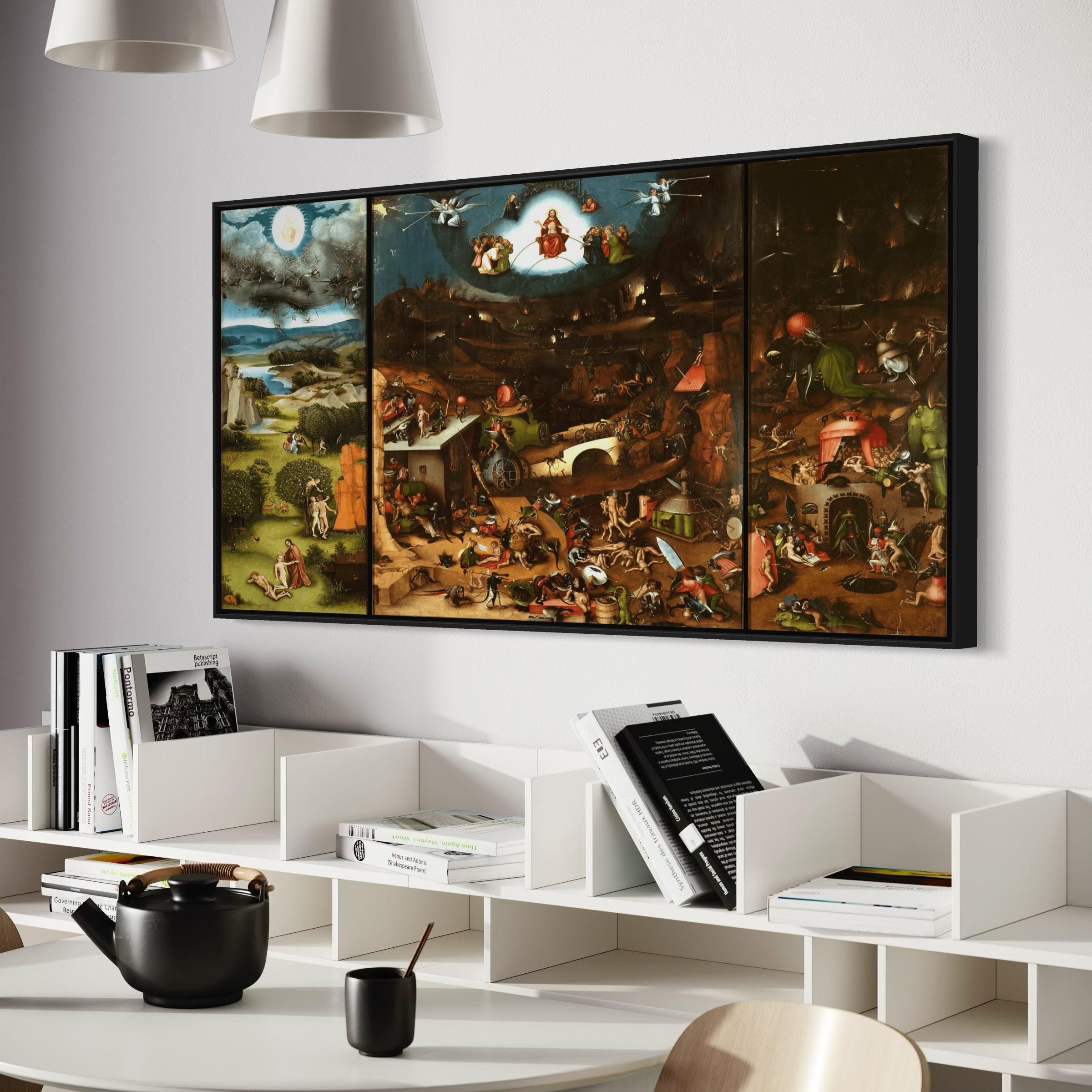 The Last Judgment Canvas Art | Poster Print | Hieronymus Bosch Renaissance Religious Artwork