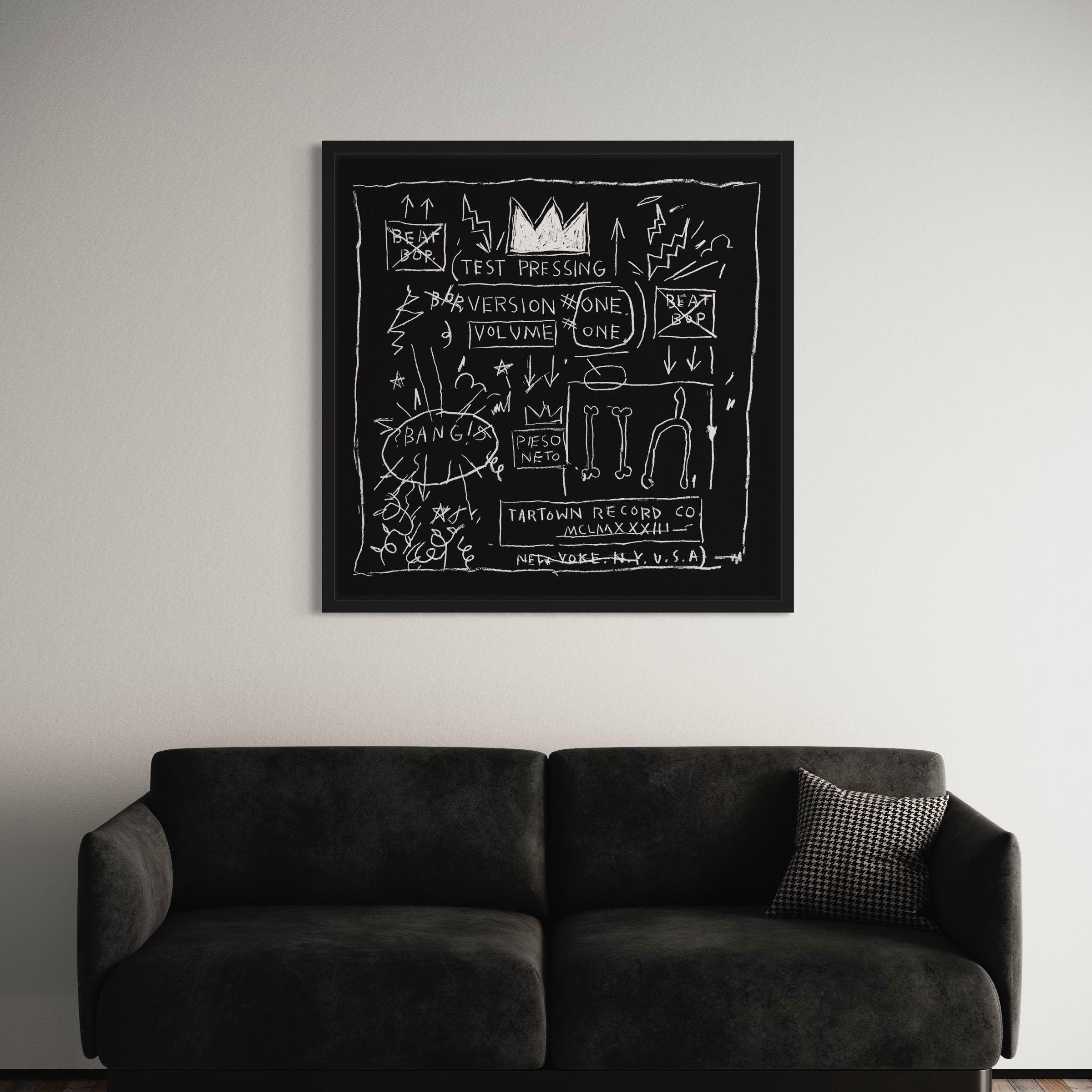 Jean-Michel Basquiat Beat Bop | Rammellzee K-Rob Cover Canvas Art | Poster Print