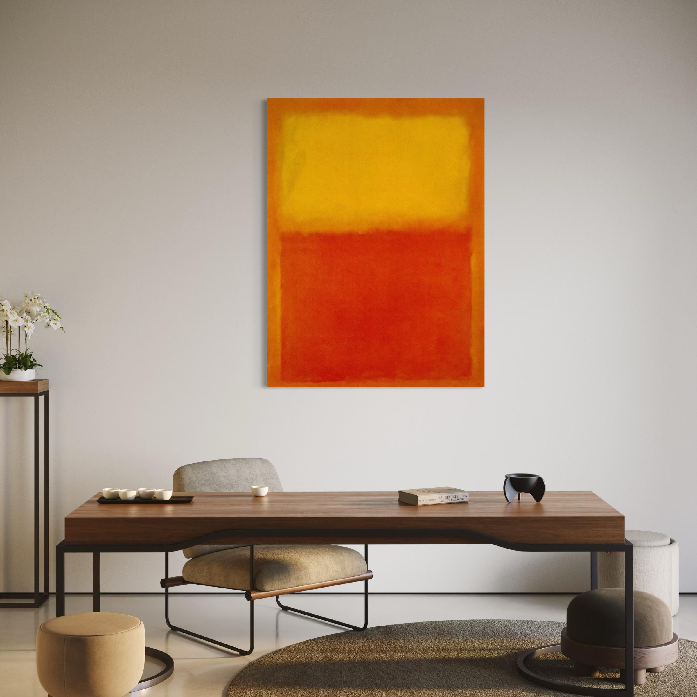 Mark Rothko Orange and Yellow | Abstract Expressionist Canvas Art | Poster Print