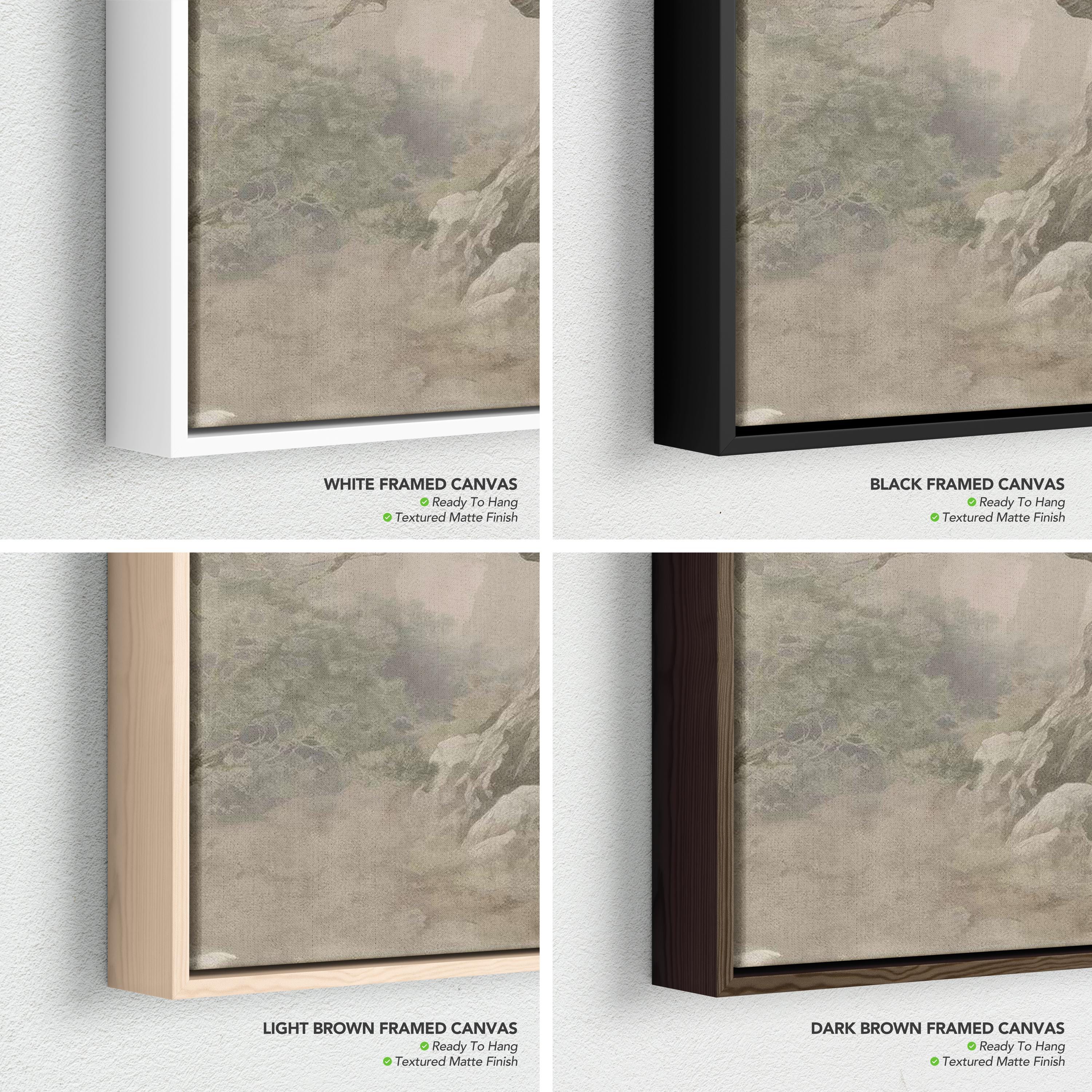 Mid Century Modern Wall Art Canvas | Poster Print | Alexander Behang Abstract Landscape