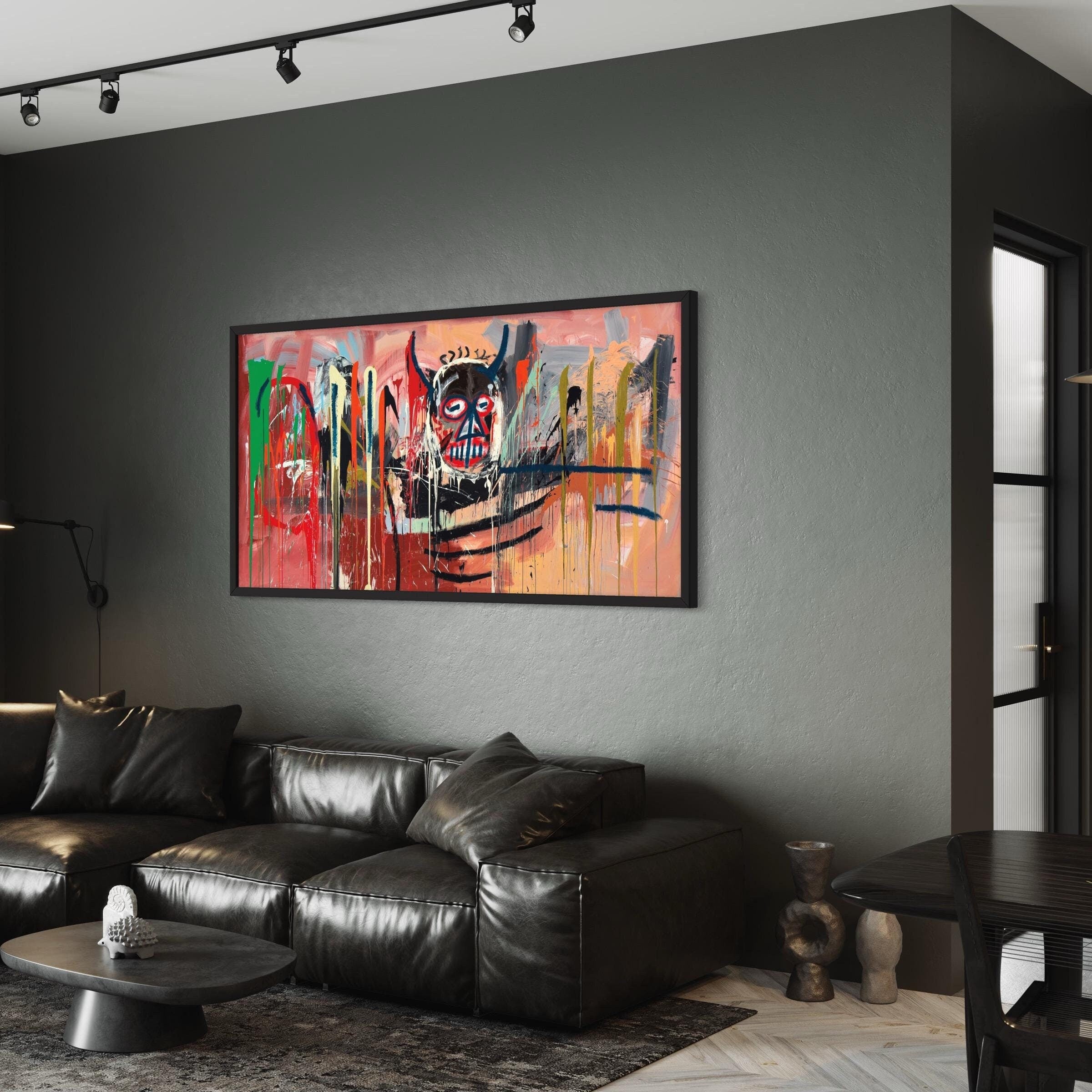 Jean-Michel Basquiat Untitled 1982 | Abstract Canvas Art | Poster Print