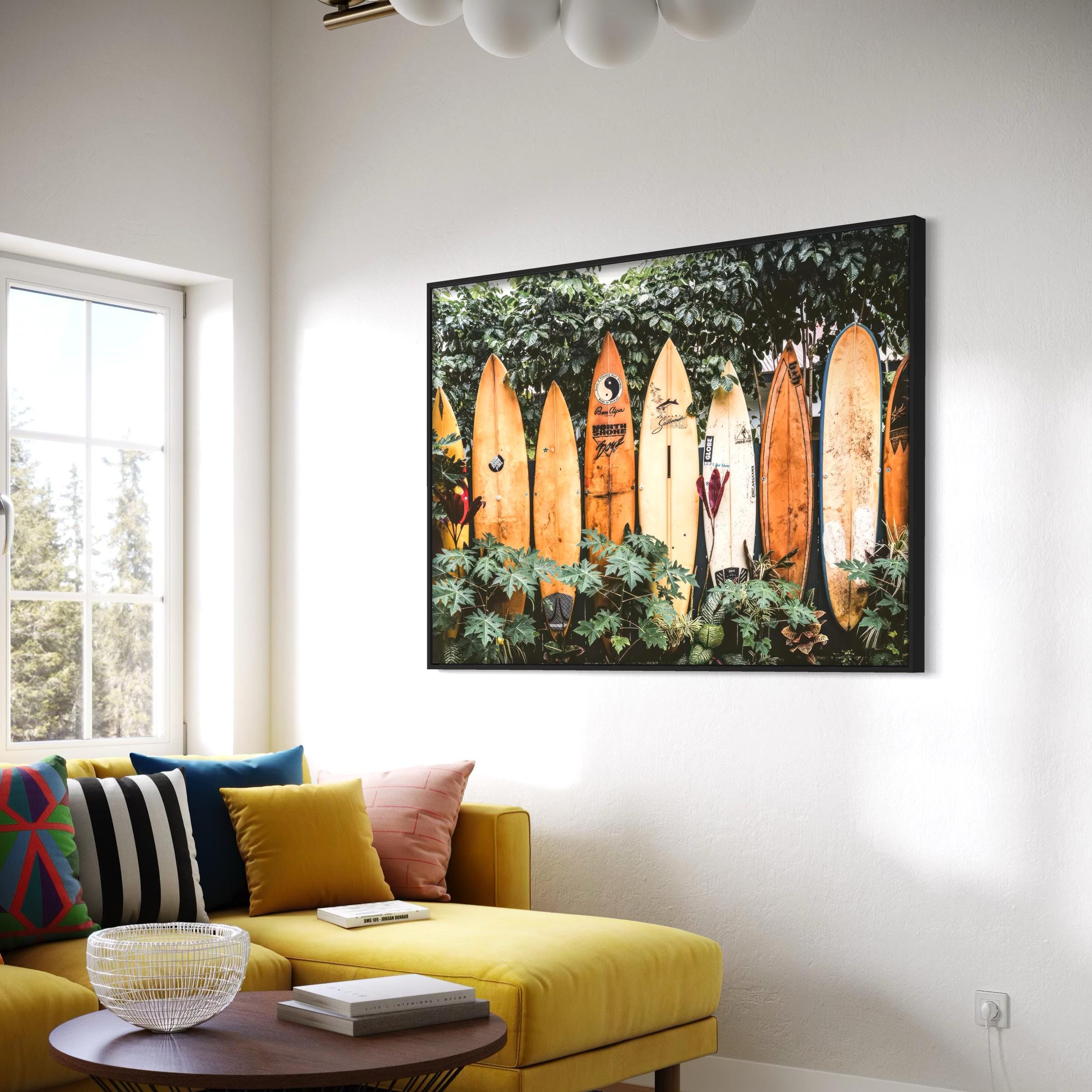 Surf Vintage Beach House & Coastal Canvas Art | Poster Print