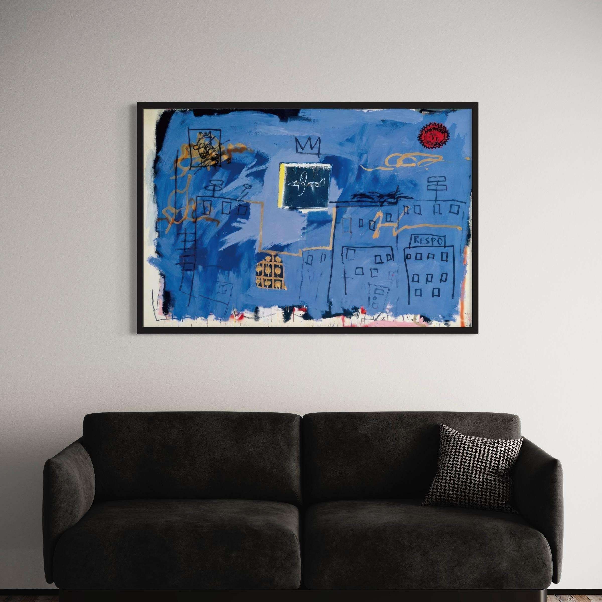 Jean-Michel Basquiat Untitled 1981 | Abstract Modern Canvas Art | Poster Print
