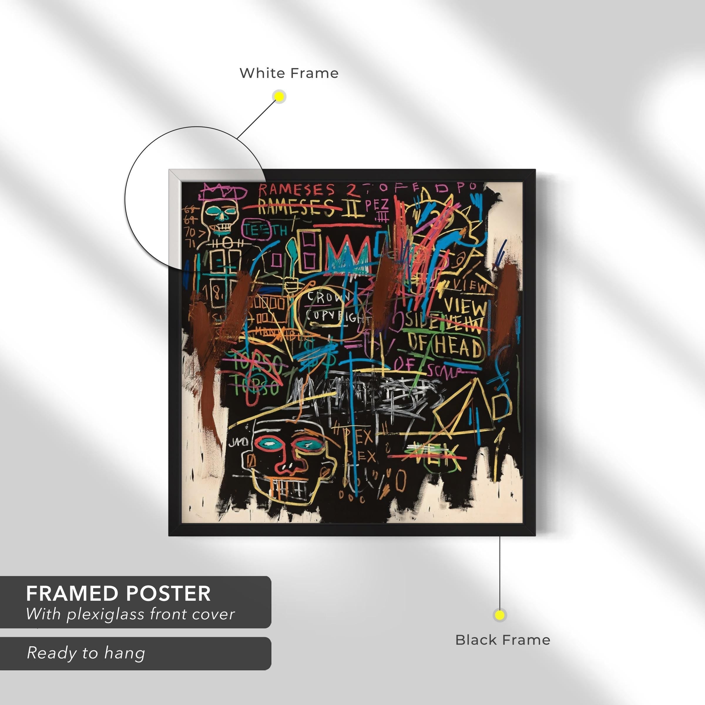 Jean-Michel Basquiat Kings of Egypt II Canvas Art | Poster Print