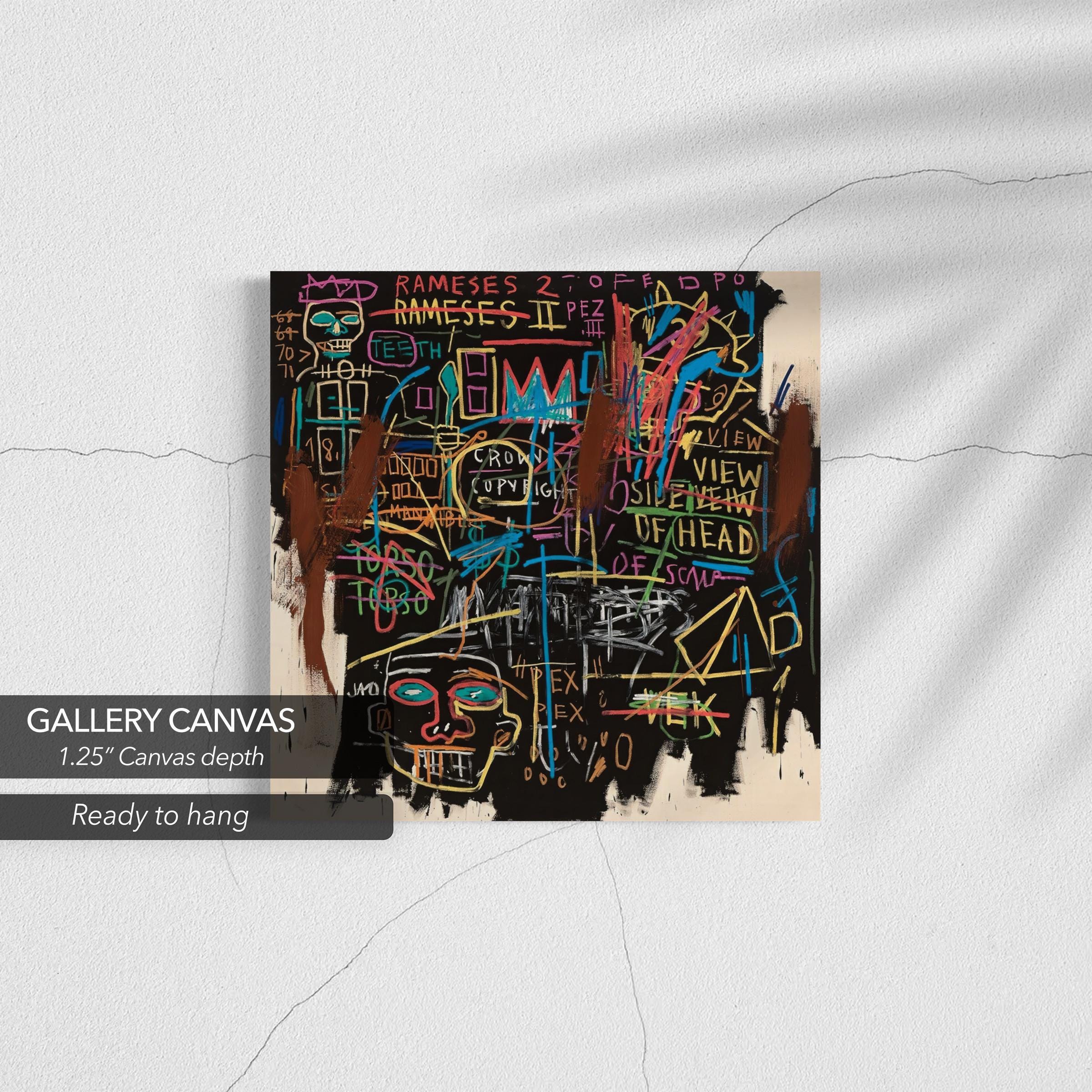Jean-Michel Basquiat Kings of Egypt II Canvas Art | Poster Print