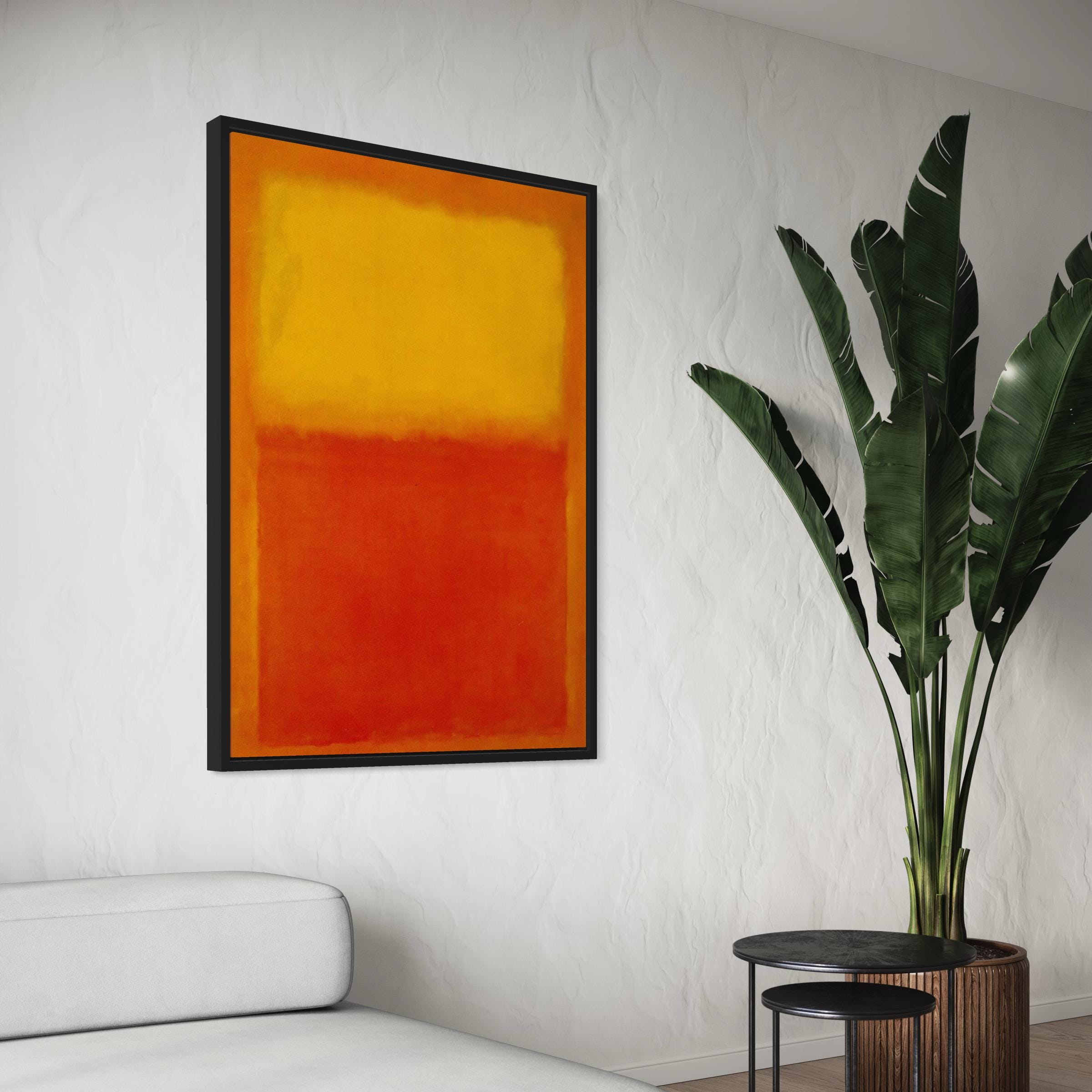 Mark Rothko Orange and Yellow | Abstract Expressionist Canvas Art | Poster Print