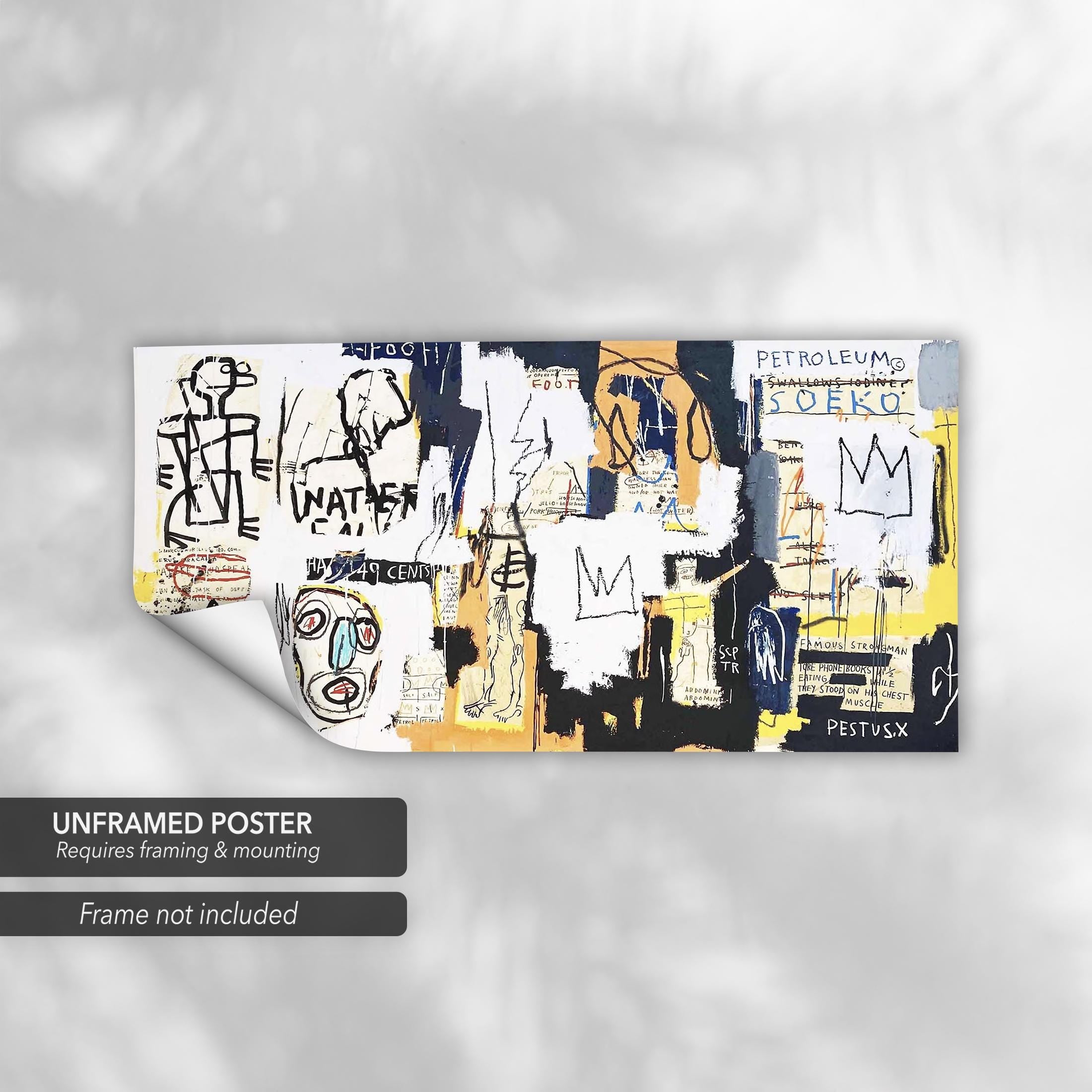 Jean-Michel Basquiat Phooey | Abstract Canvas Art | Poster Print