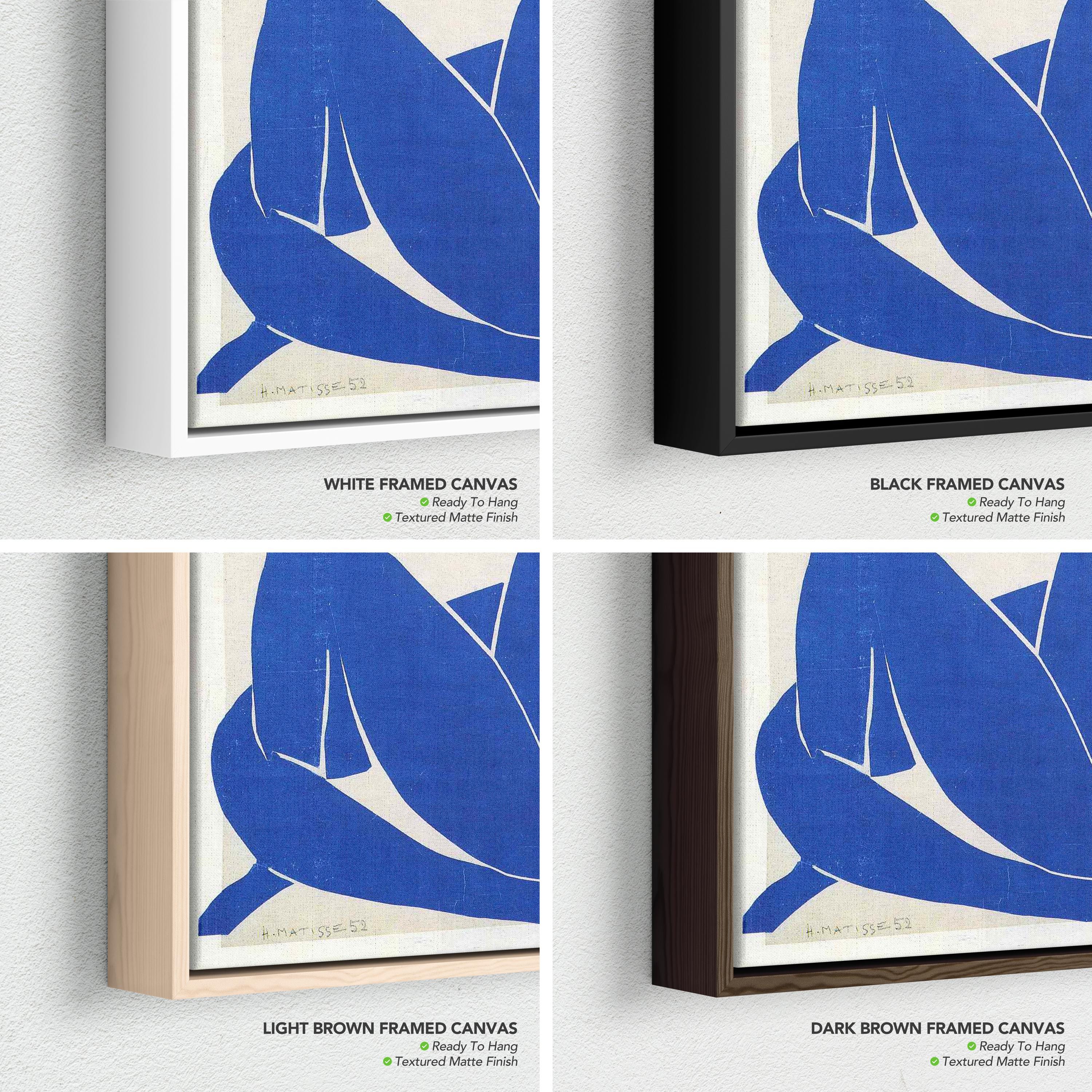 Henri Matisse Blue Nude II Cutout Style | Minimal Modern Canvas Art | Poster Print