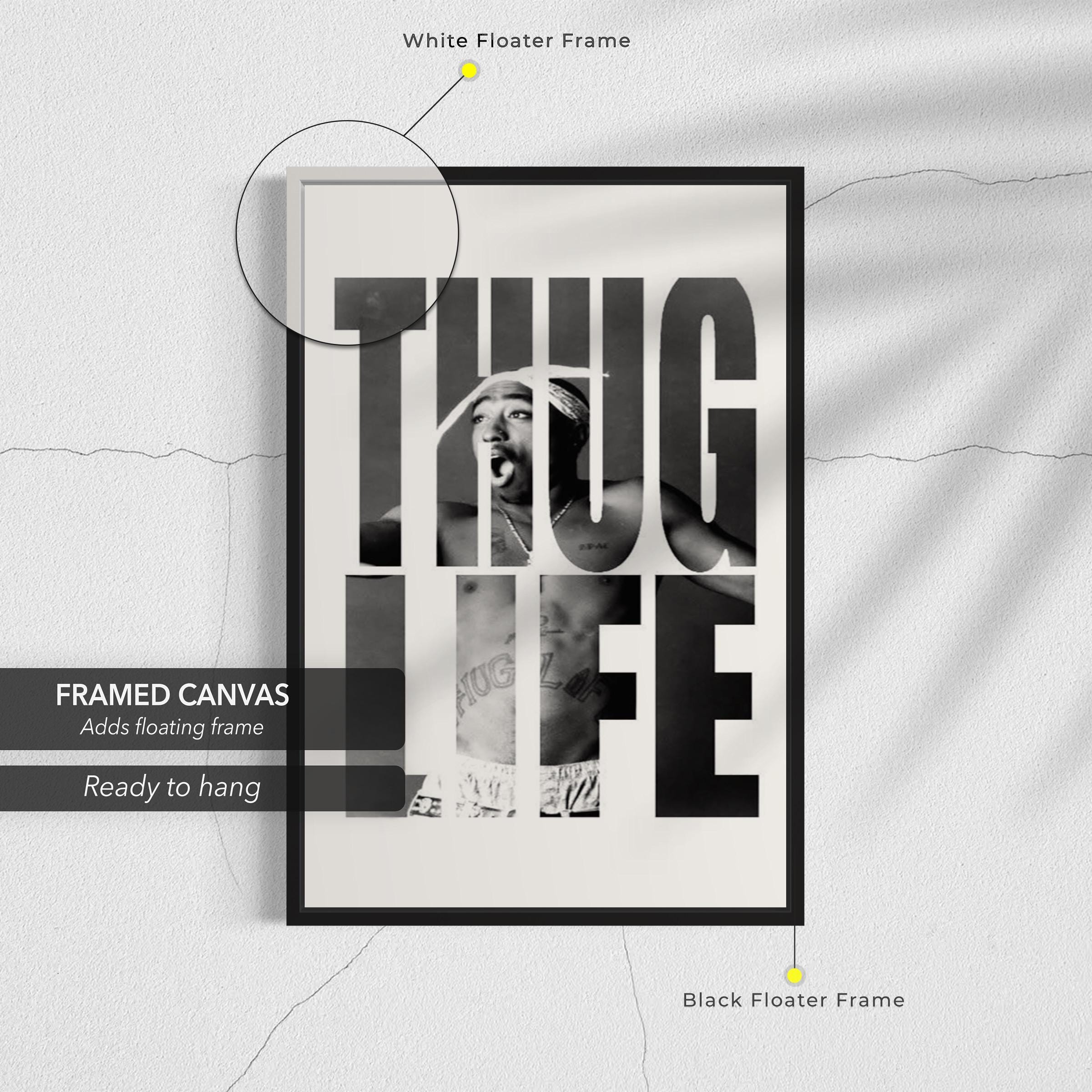 Tupac Shakur Thug Life Canvas Art | Poster Print