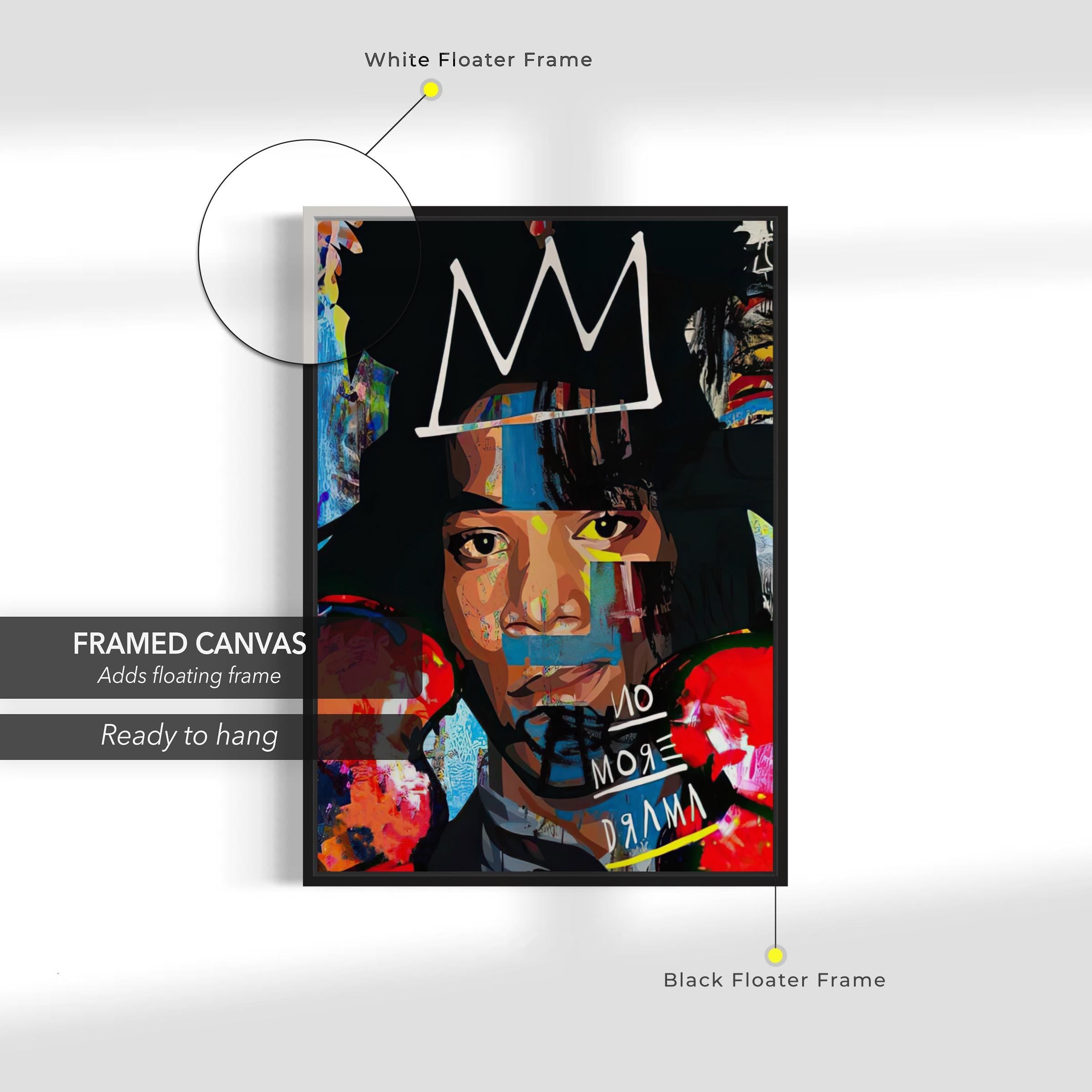 Jean-Michel Basquiat No More Drama | Abstract Canvas Art | Poster Print