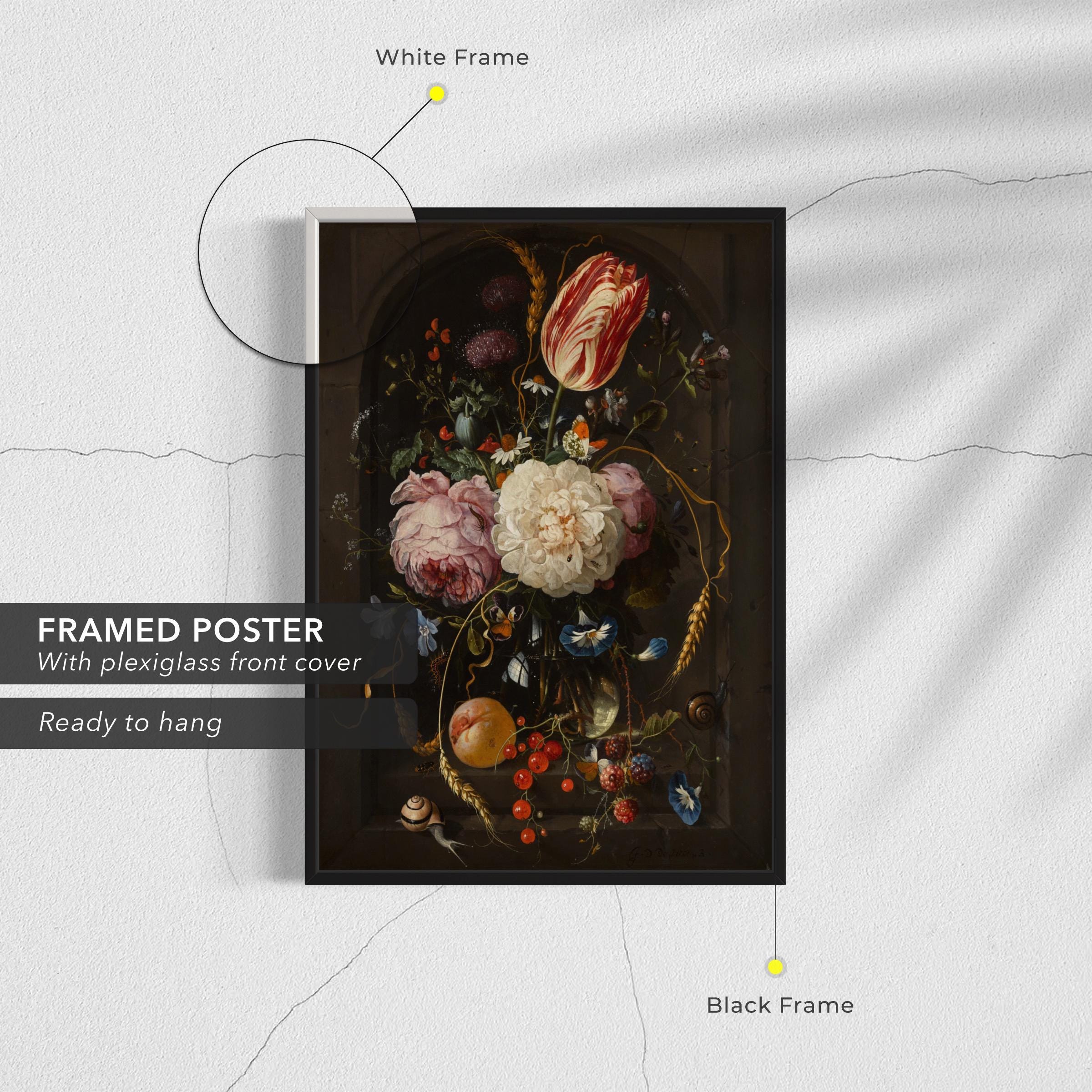 Still Life with Flowers & Fruit by Jan Davidsz. de Heem Canvas Art | Poster Print