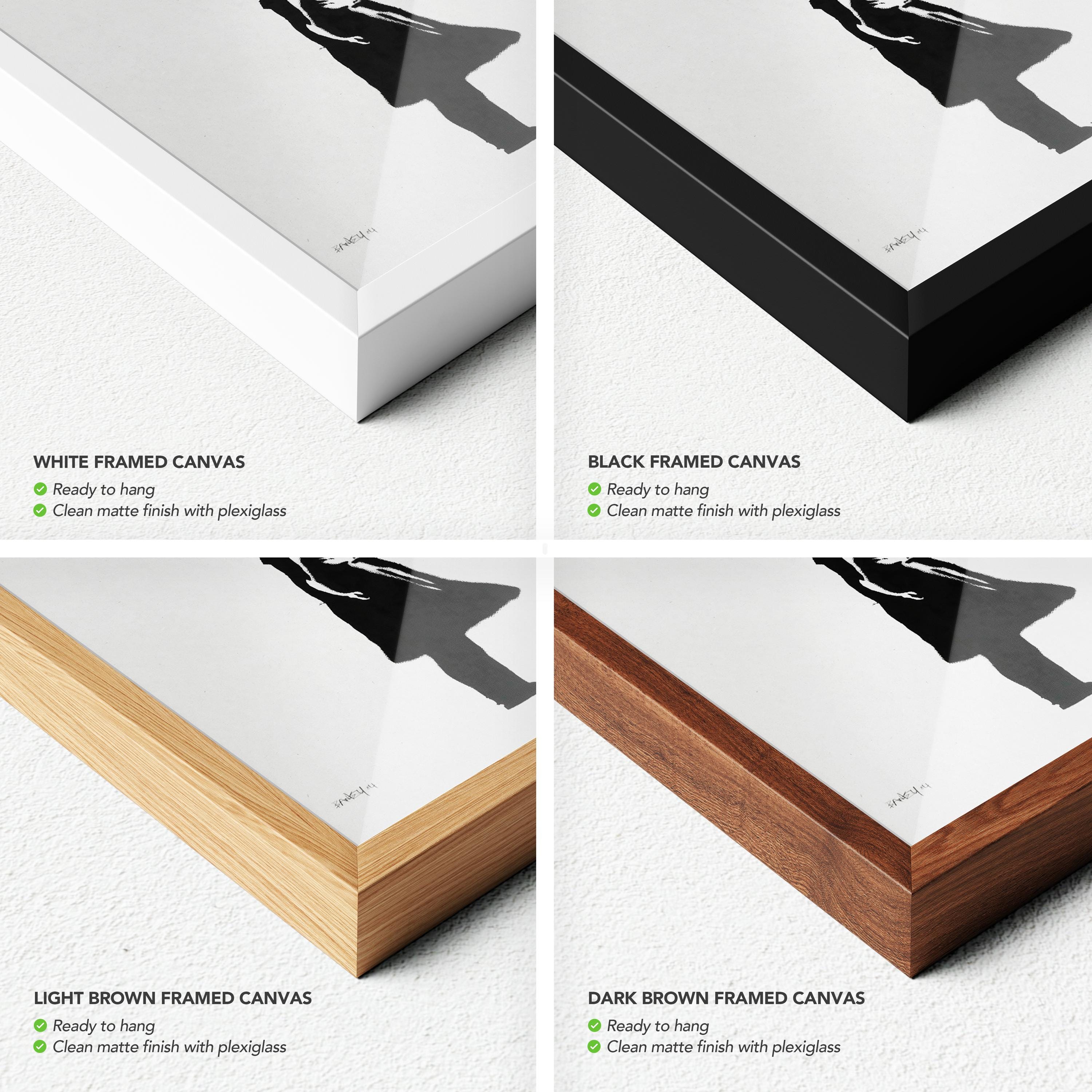 Girl with Balloon by Banksy | Iconic Street Graffiti Piece Canvas Art | Poster Print