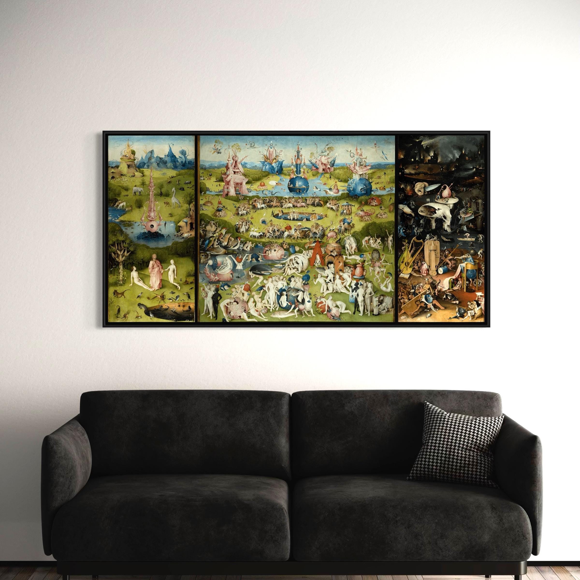 Hieronymus Bosch Garden of Earthly Delights Renaissance Surreal Canvas Art | Poster Print