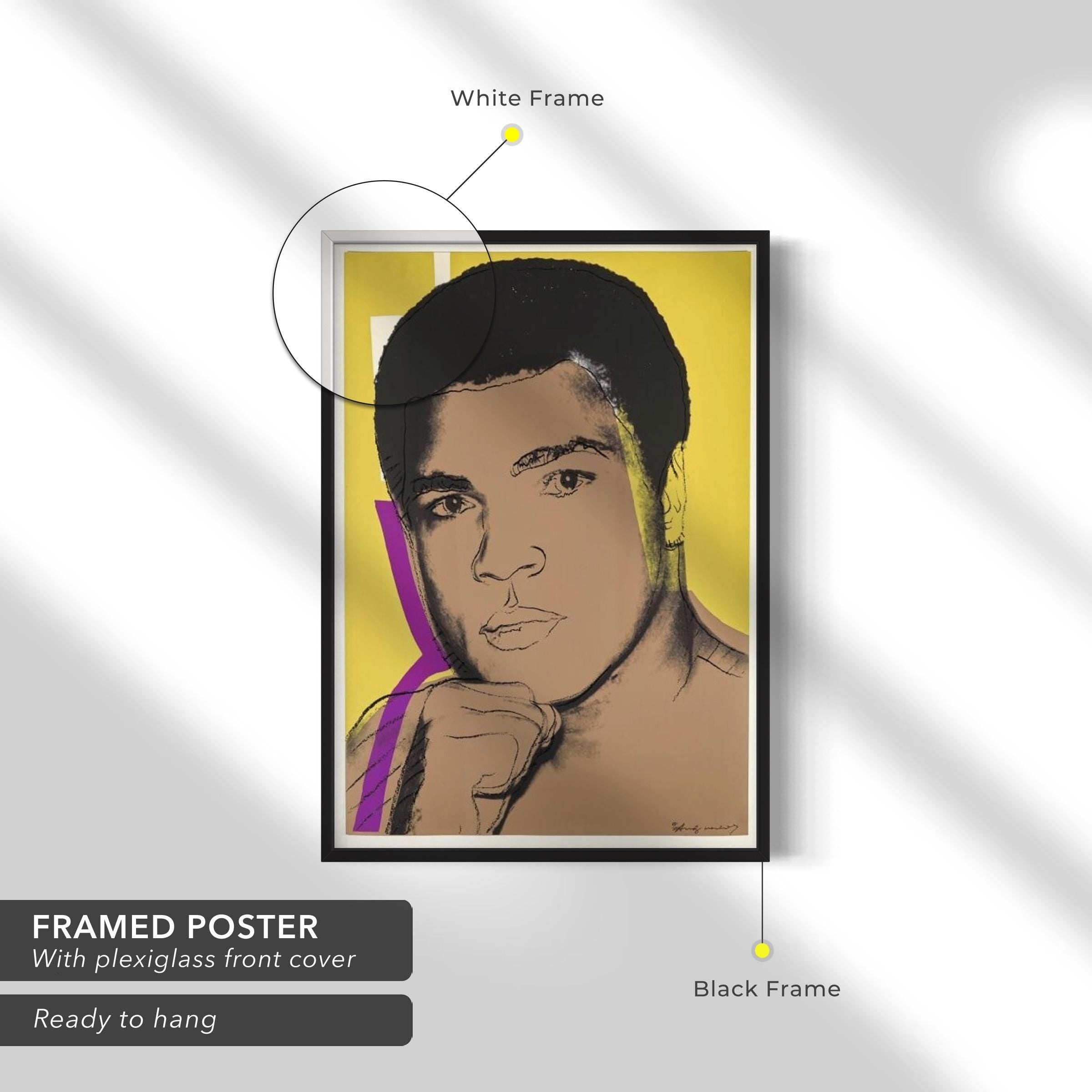 Andy Warhol Muhammad Ali, 1978 Set of 4 Pop Art Portraits Poster Prints | Canvas Wall Art