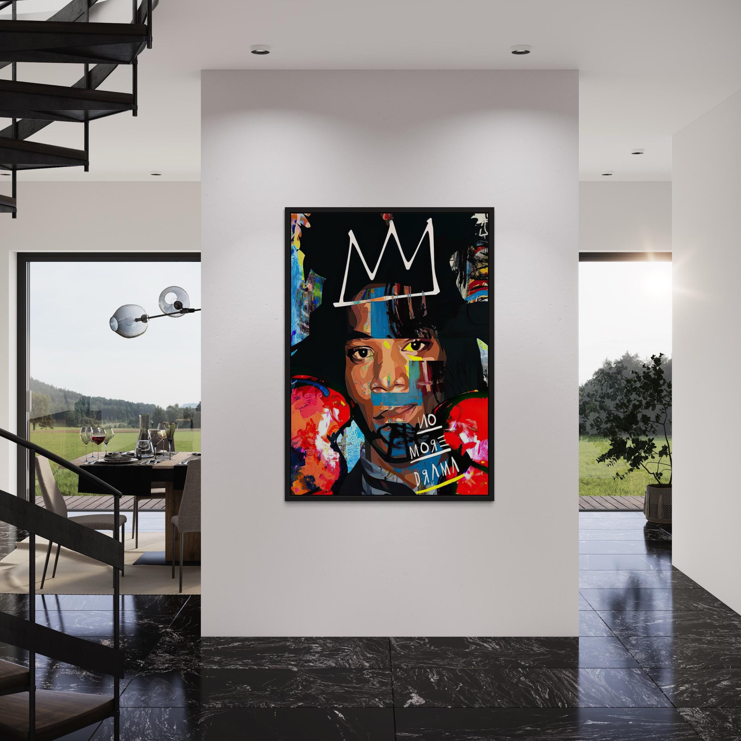 Jean-Michel Basquiat No More Drama | Abstract Canvas Art | Poster Print