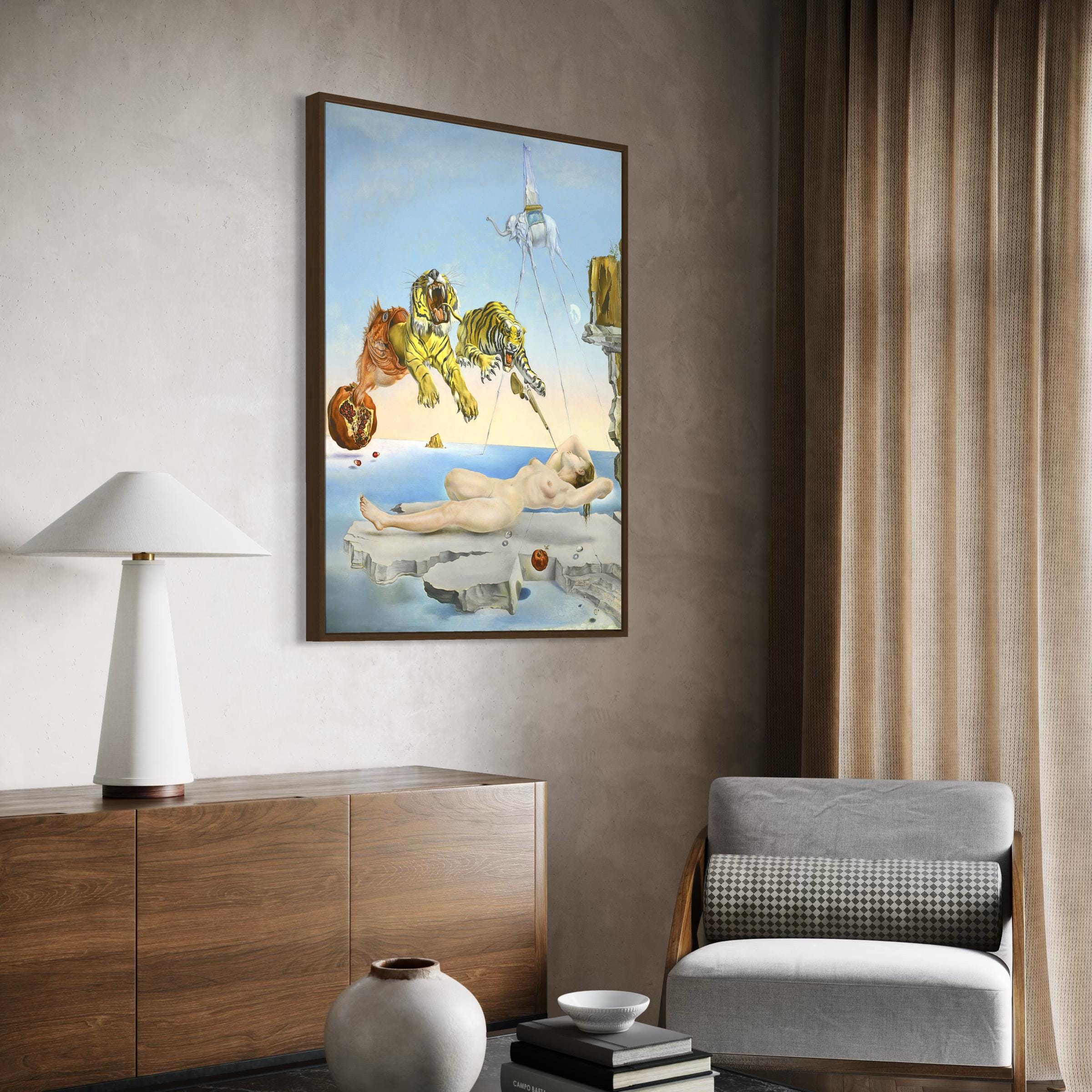 Salvador Dali Dream Caused by the Flight of a Bee Surrealism Canvas Art | Poster Print