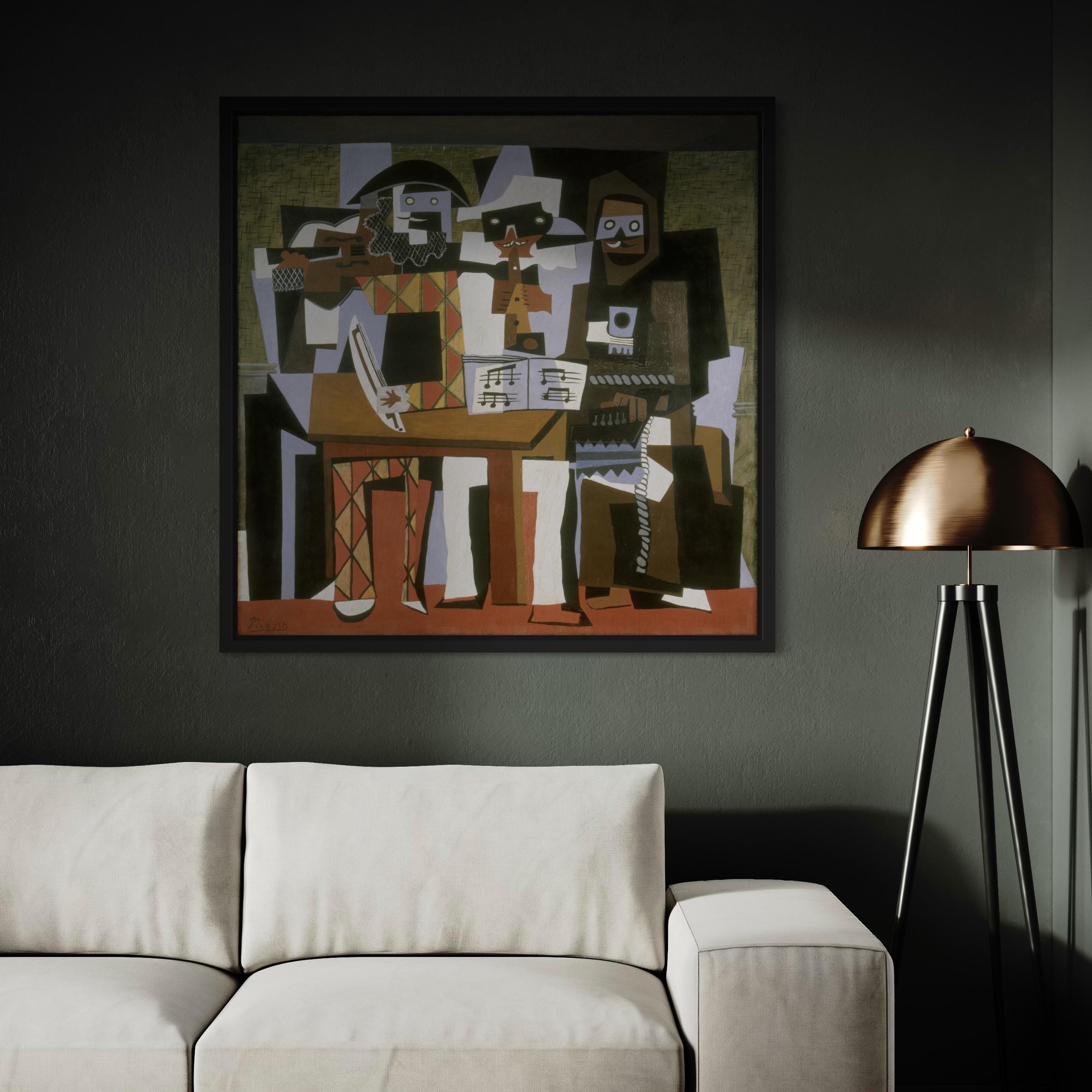 Three Musicians by Pablo Picasso | Cubism Canvas Art | Poster Print