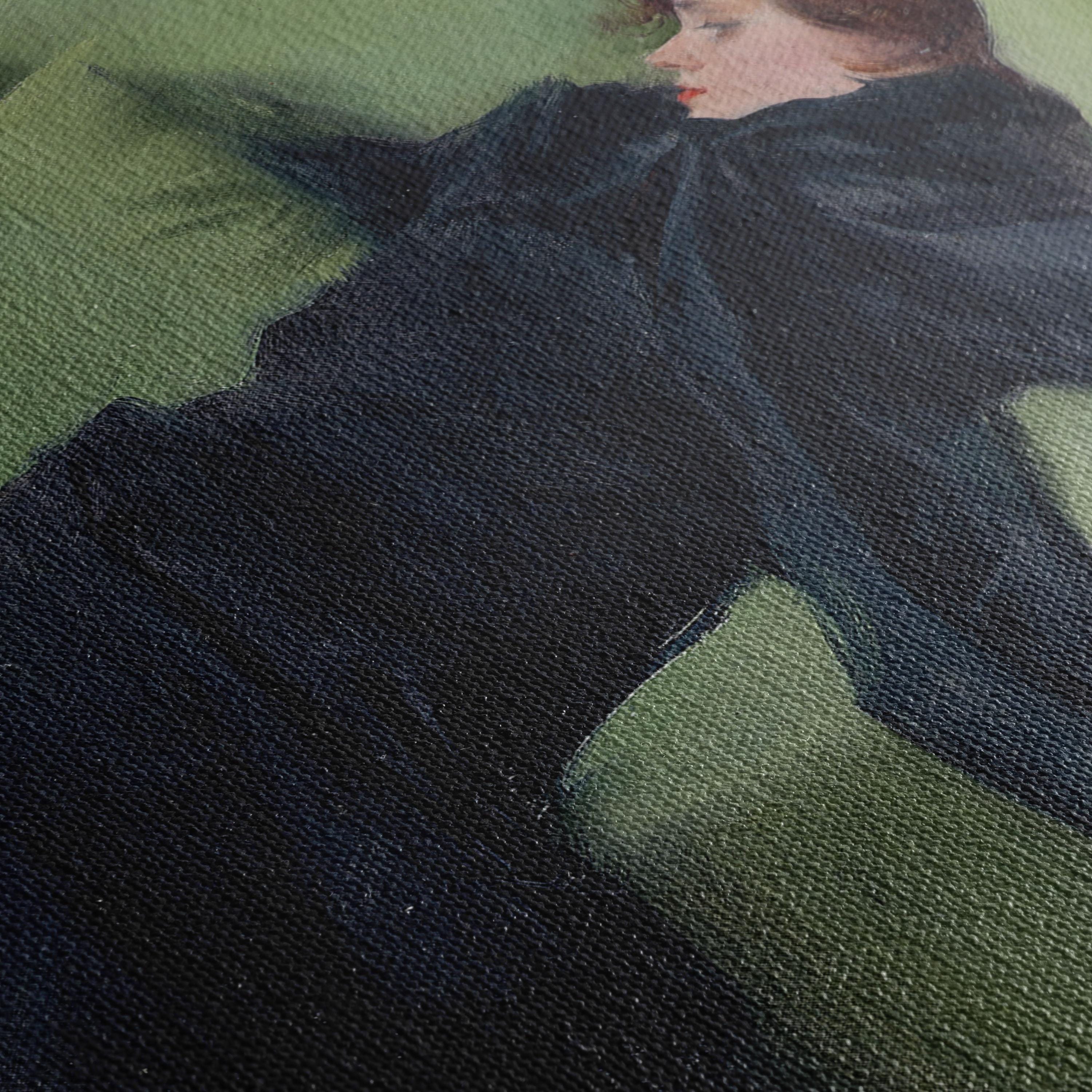 Decadent Young Woman After the Dance by Ramon Casas | Canvas Wall Art | Poster Print