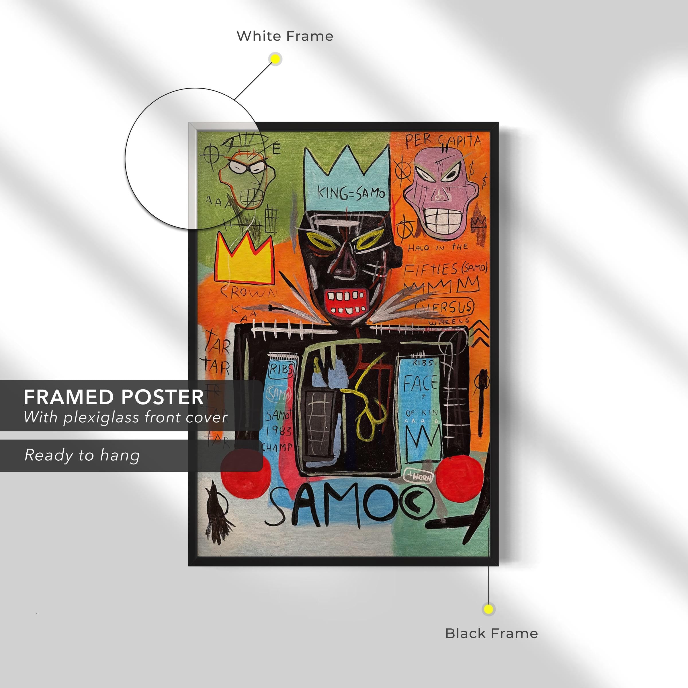 Jean-Michel Basquiat King Samo Canvas Art | Poster Print
