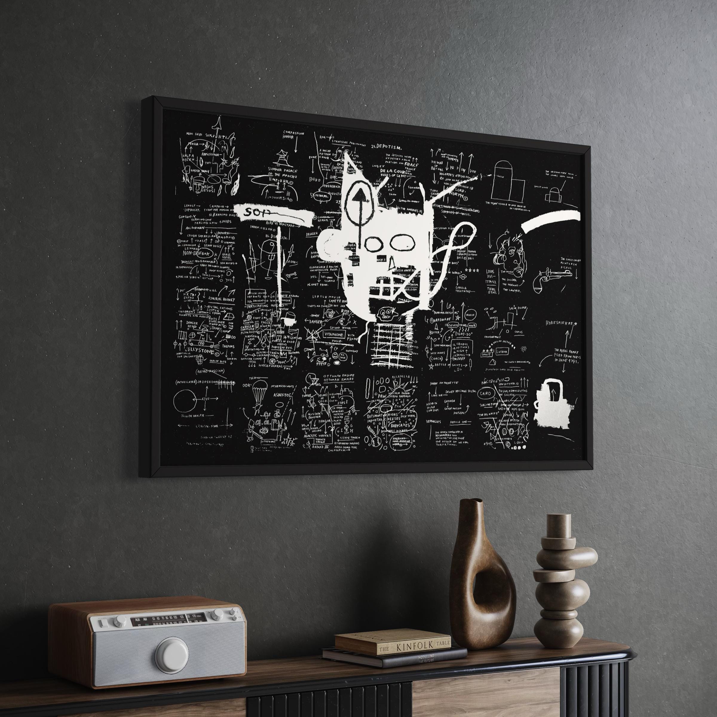 Untitled by Jean-Michel Basquiat | Iconic Signed Canvas Art | Poster Print
