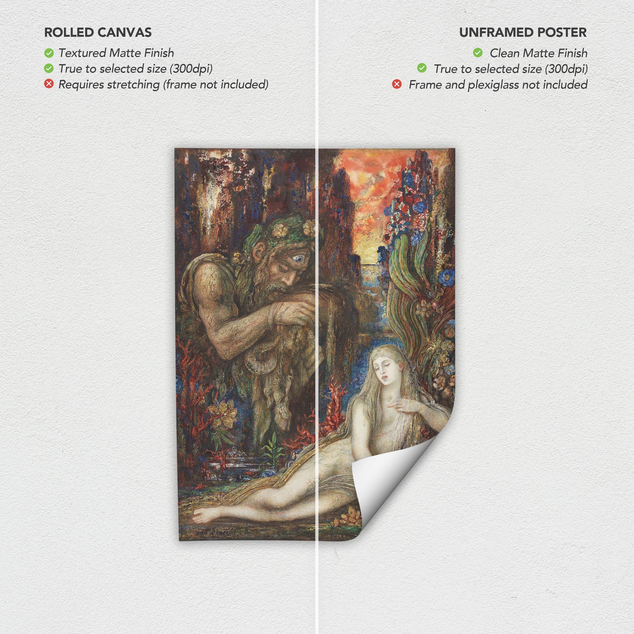 Gustave Moreau Galatea 1896 Symbolist Canvas Art | Poster Print