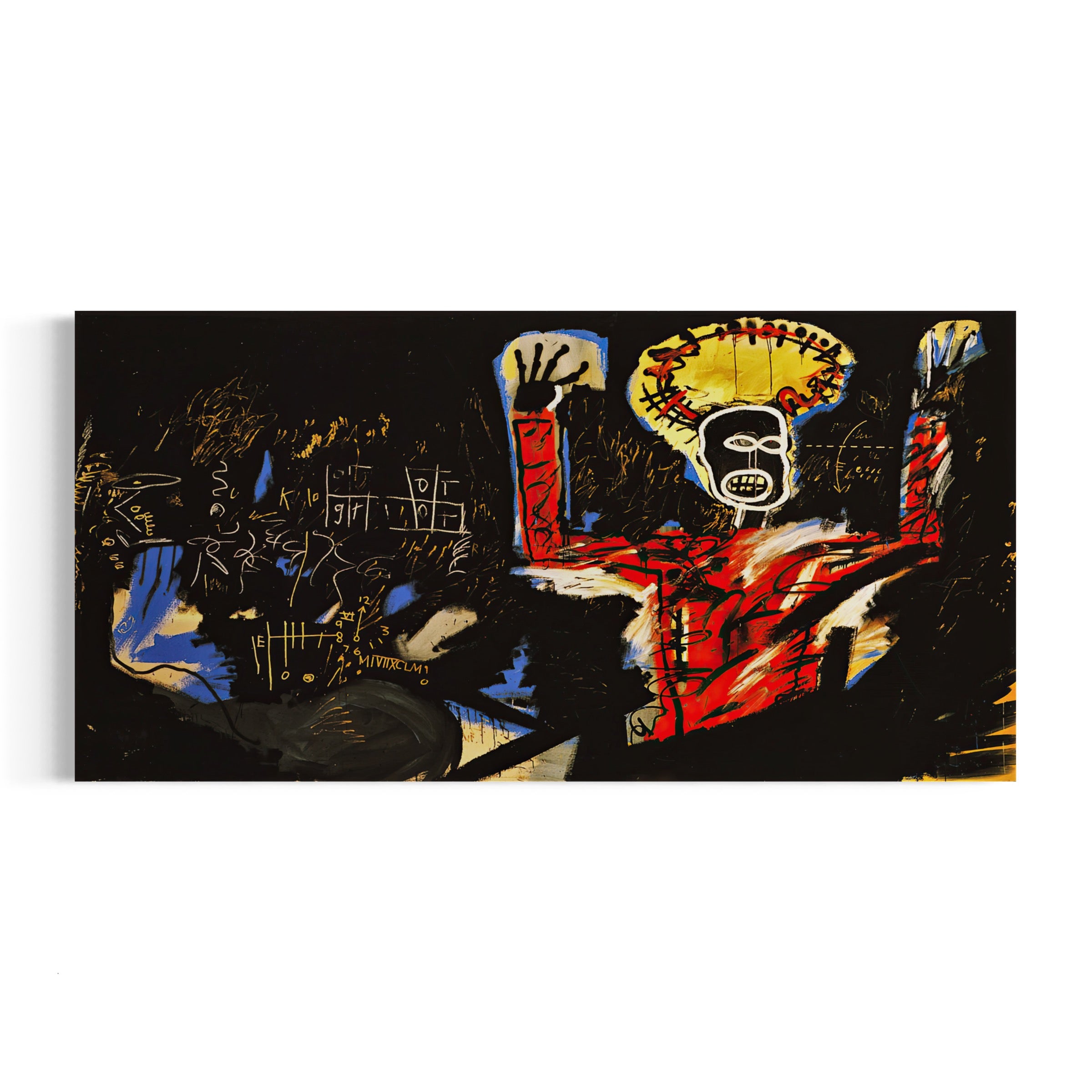 a painting of a man with a hat on his head