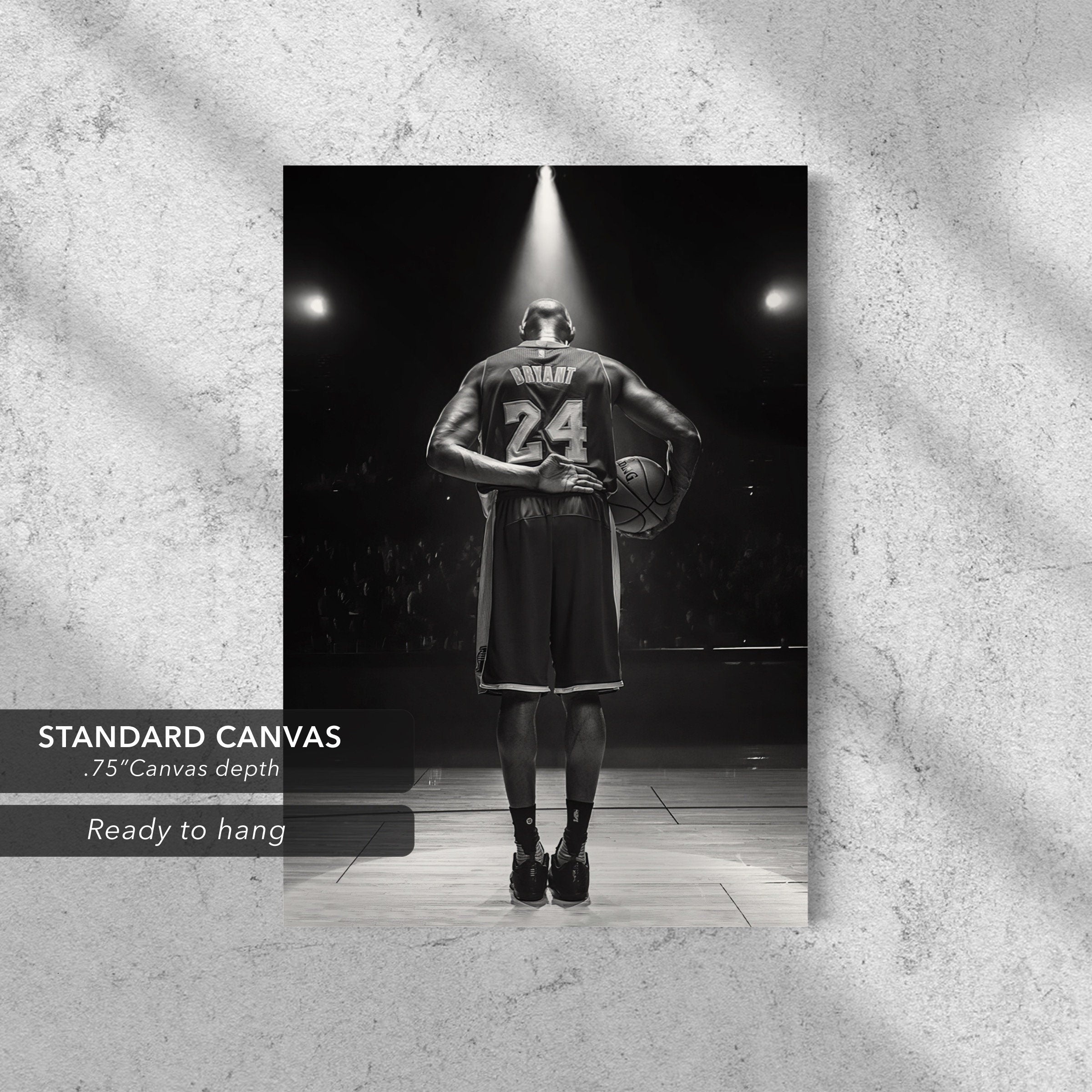 Legendary Kobe Bryant Mamba 24 | Basketball NBA Canvas Art | Poster Print