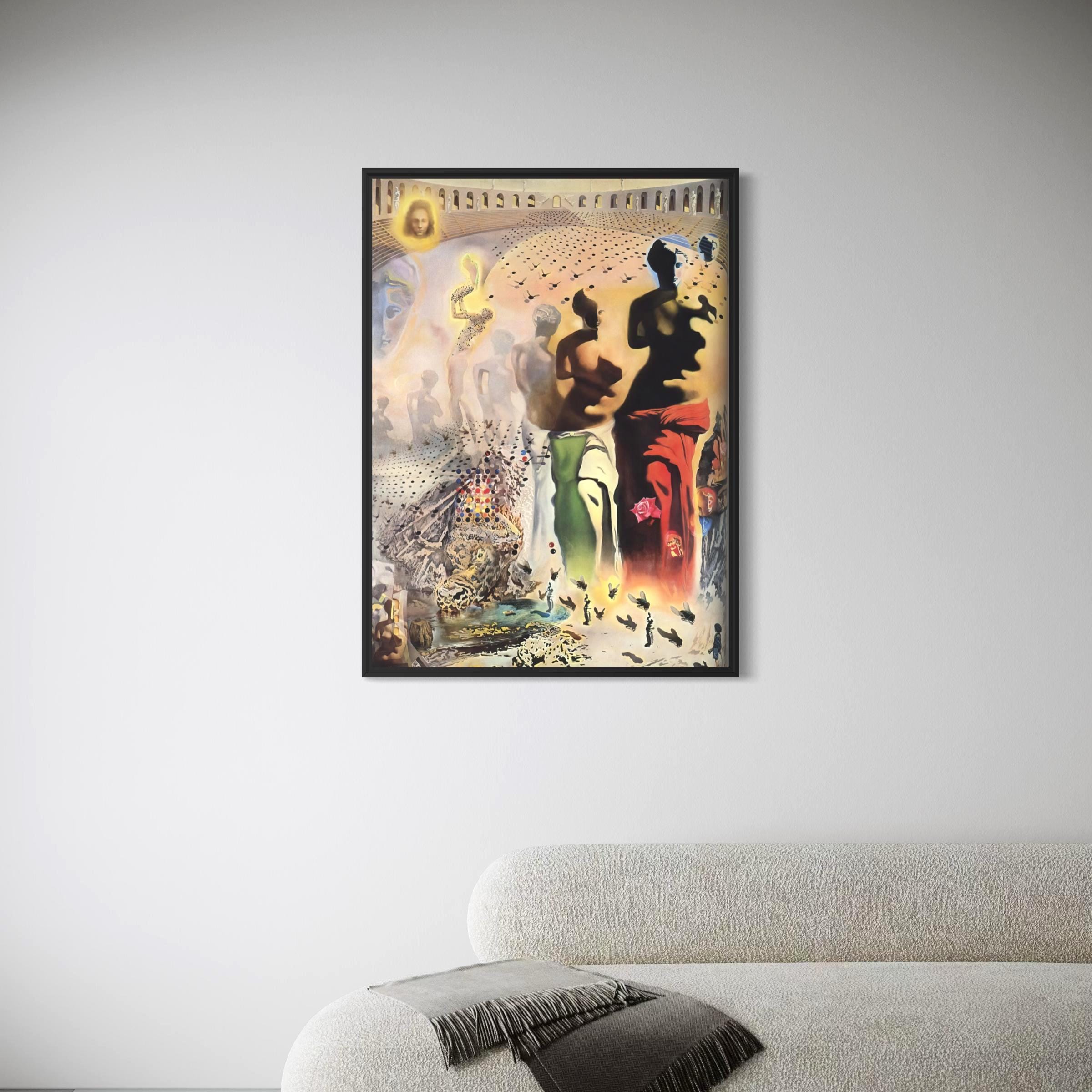 Salvador Dali The Hallucinogenic Toreador Surrealism Wall Art Canvas | Framed Poster Print